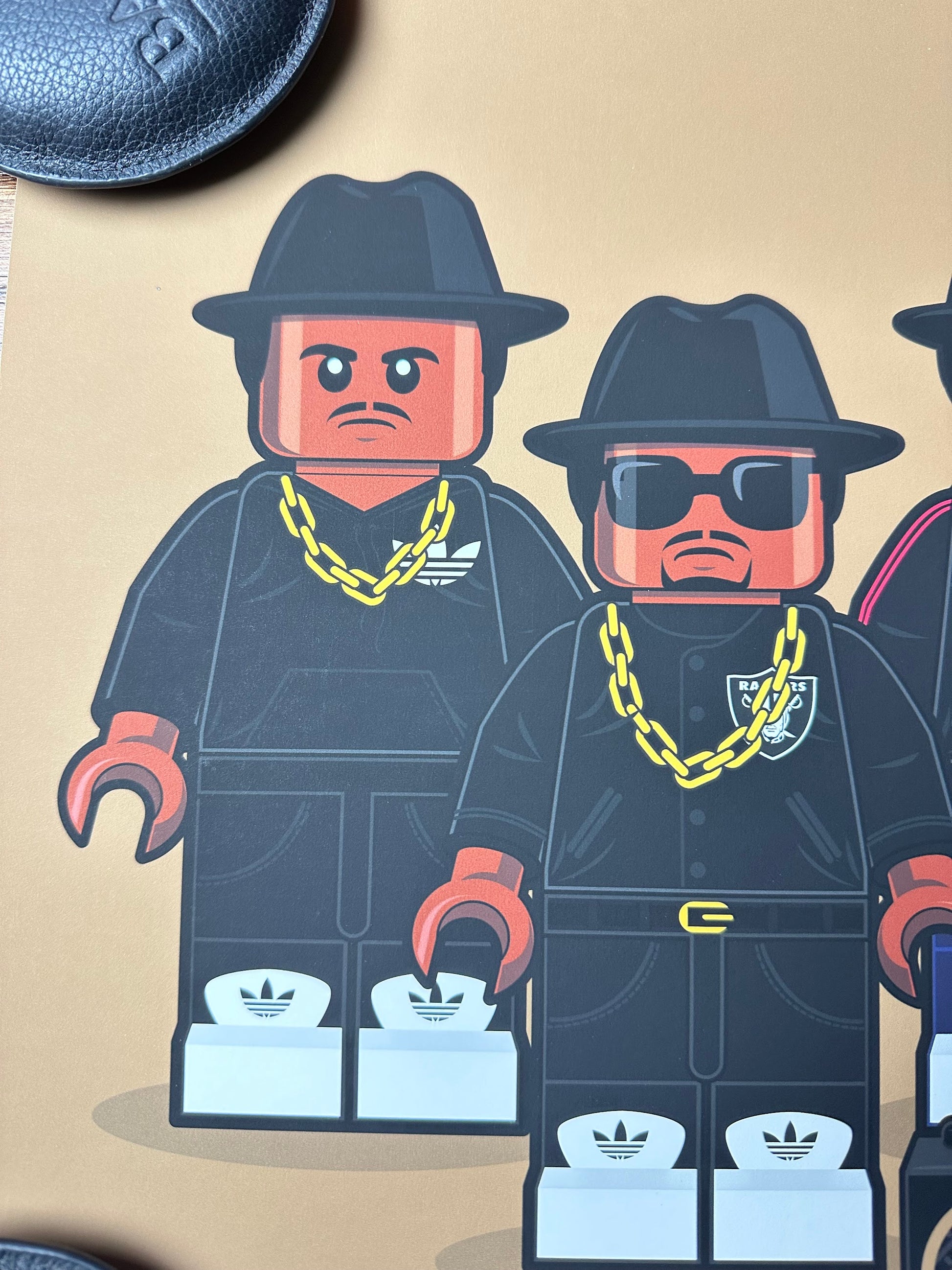 Dan Shearn - Lego Run DMC 12x12 art print - detail image 3