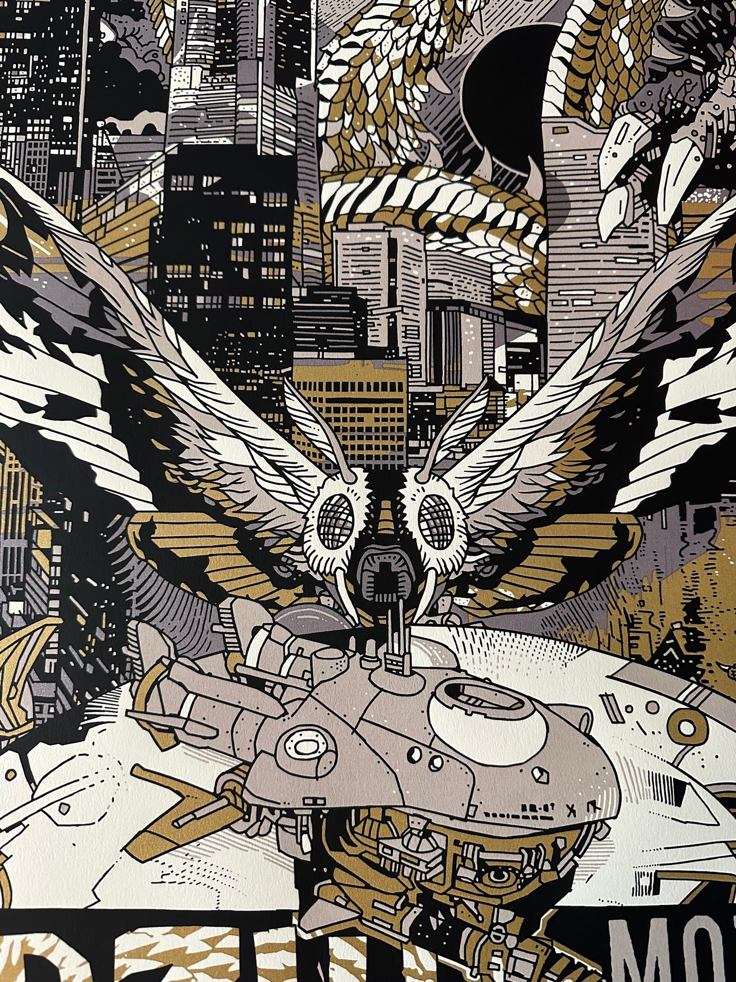 Tyler Stout - Godzilla All Out Attack Variant 24x36 movie poster - detail image 7