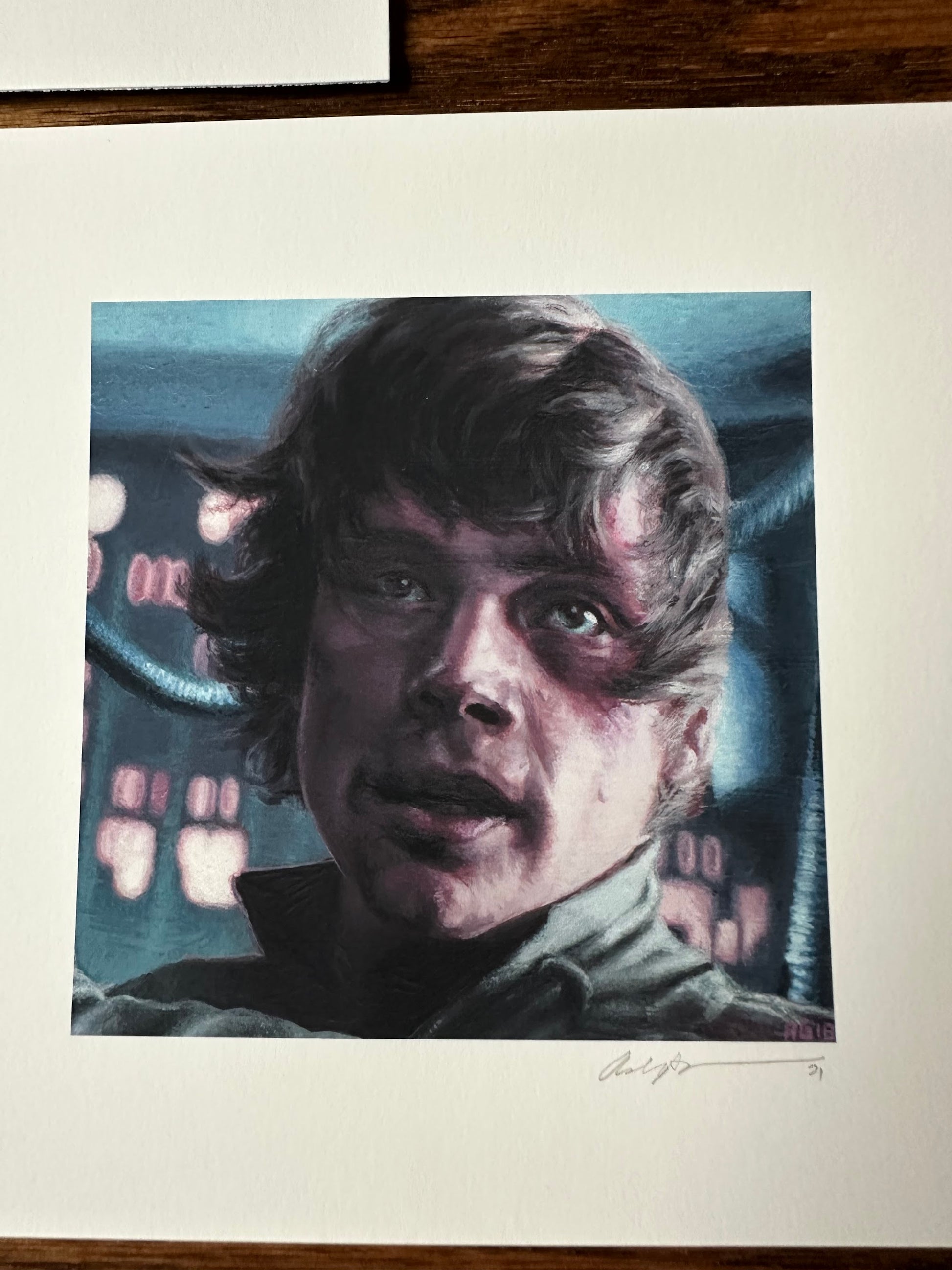 Ashton Gallagher - Leia Luke and Old Ben Portrait Set 6x6 art print - detail image 4