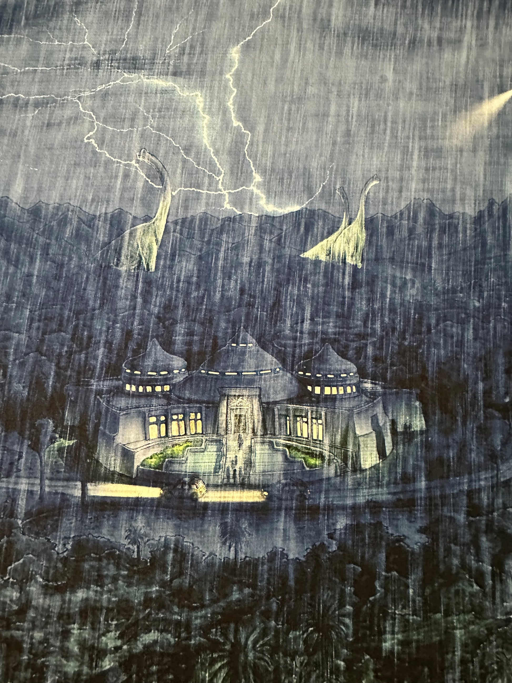 Jeff Murray - Jurassic Park Night Variant 24x36 movie poster - detail image 2