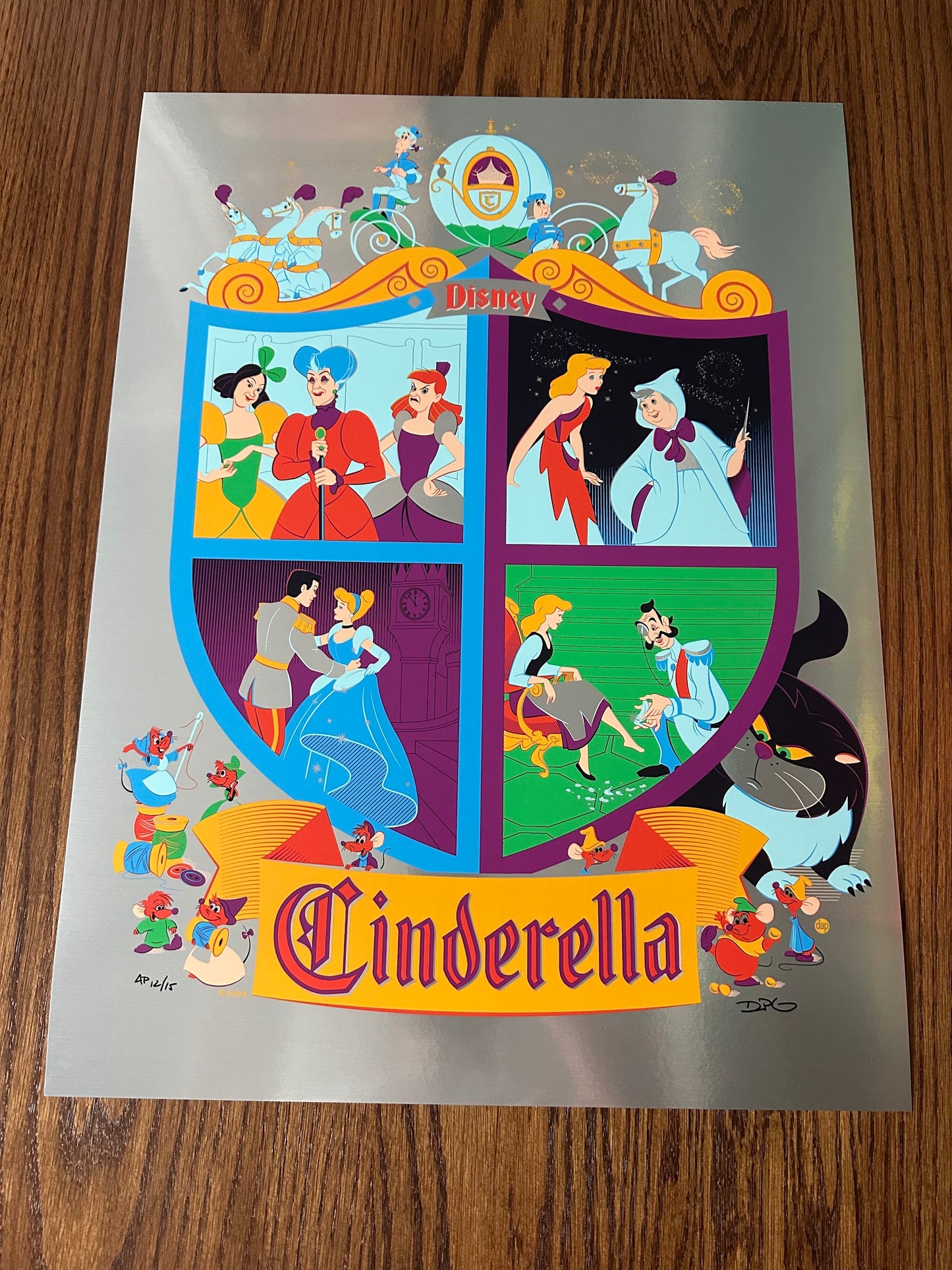 Dave Perillo - Disney Cinderella Foil 18x24 art print