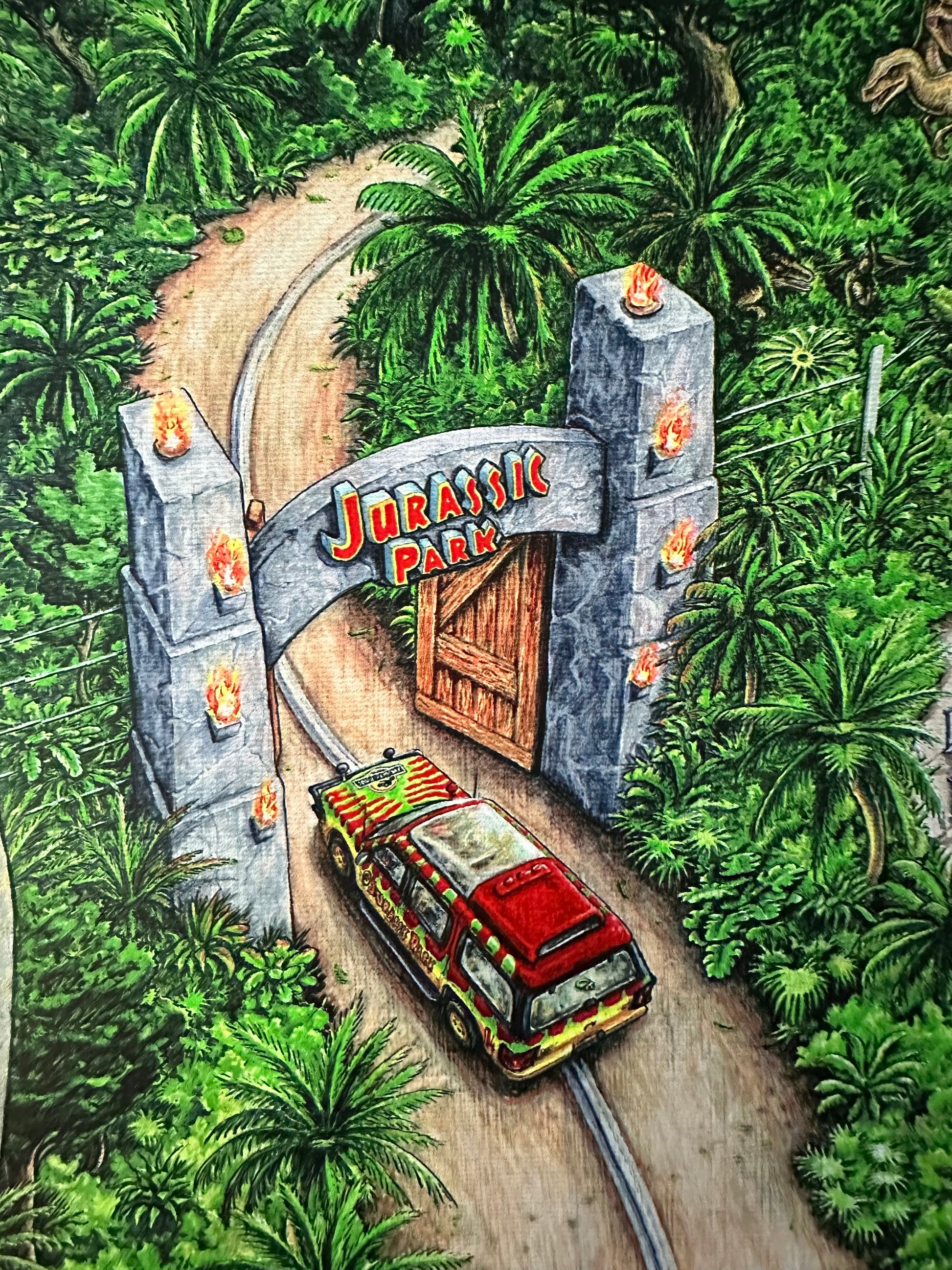 Jeff Murray - Jurassic Park Regular 24x36 movie poster - detail image 3