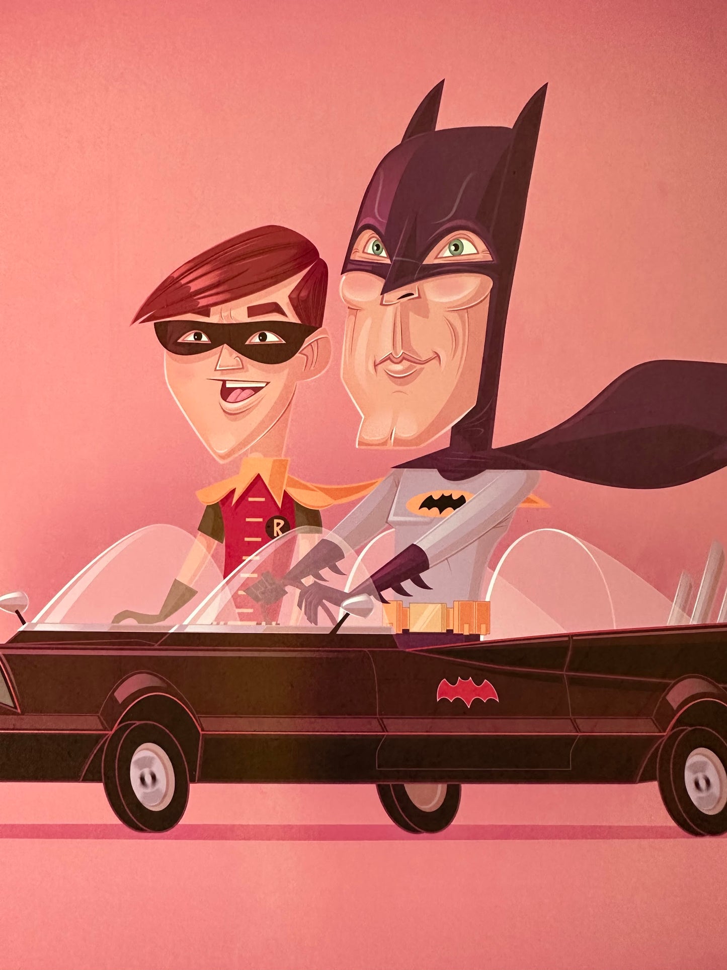 James Gilleard - Batman & Robin 11.7x16.5 art print - detail image 3