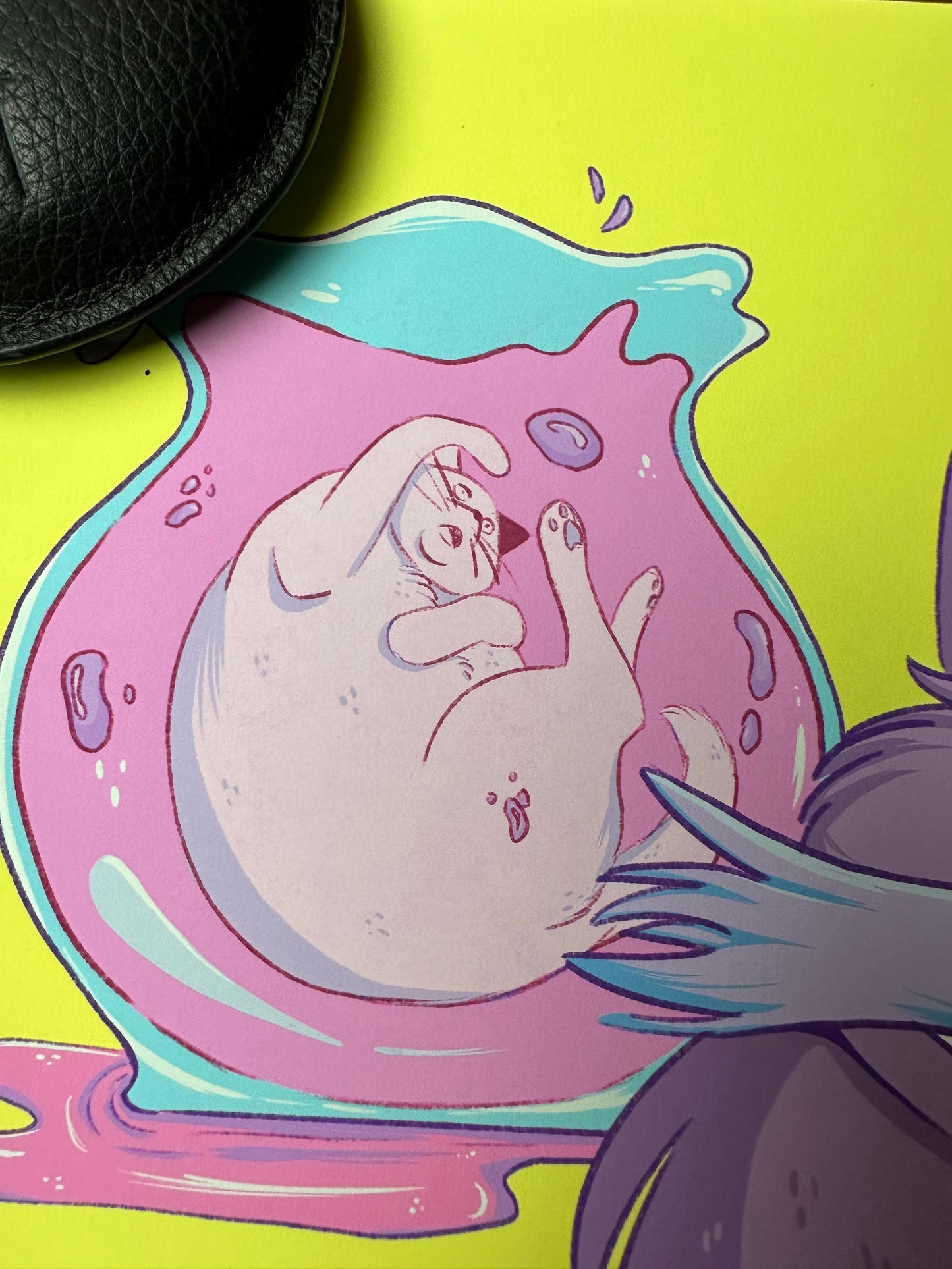 Jesse Clark - Cat King 12x12 art print - detail image 3
