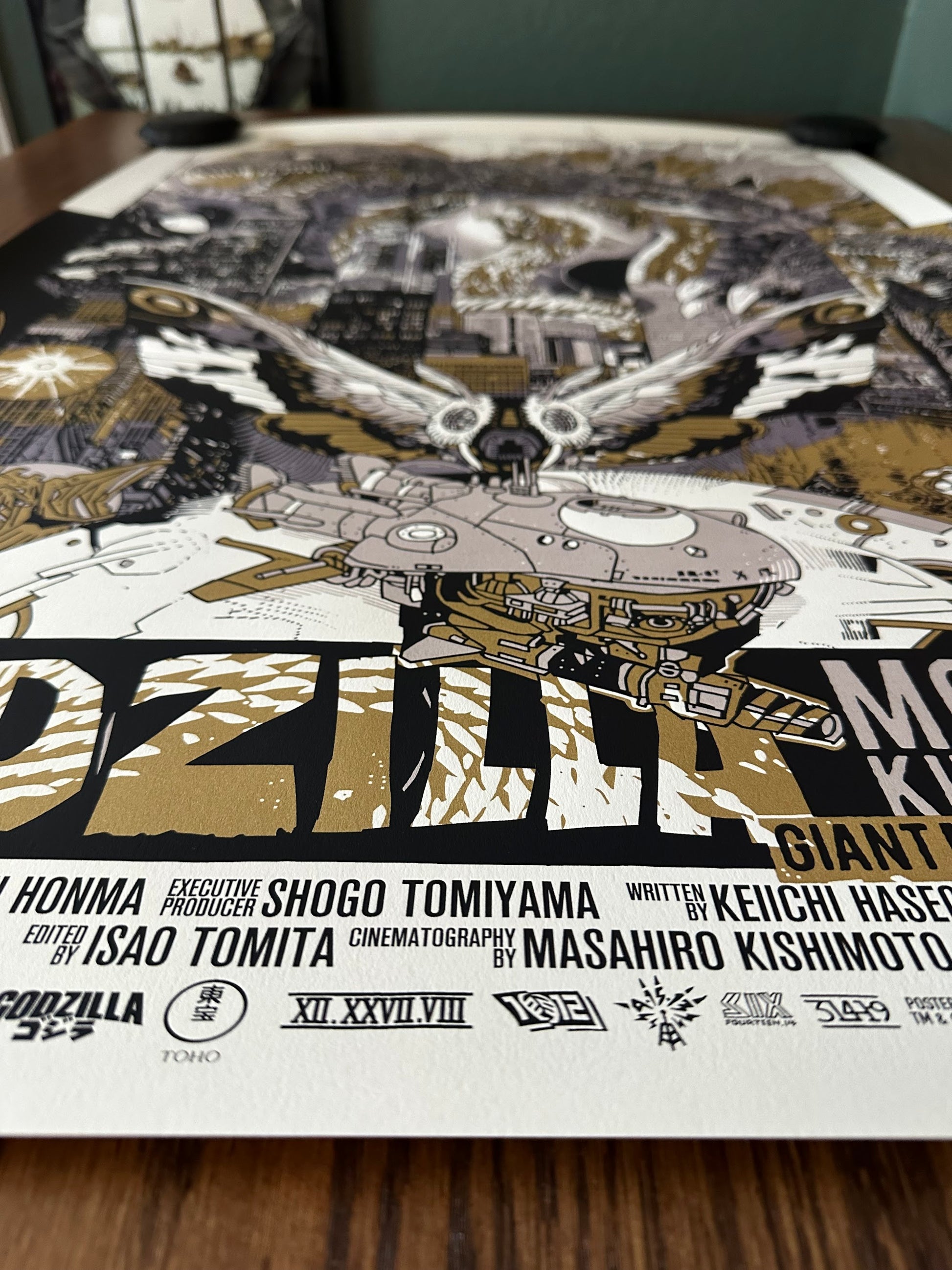 Tyler Stout - Godzilla All Out Attack Variant 24x36 movie poster - detail image 10
