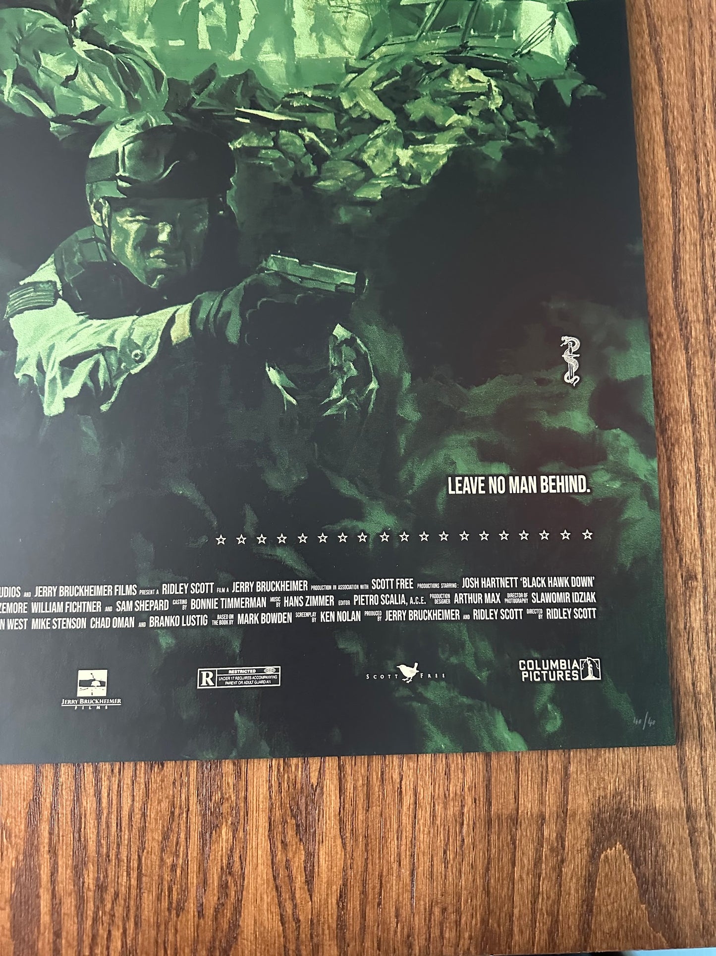 Chris Valentine - Black Hawn Down Variant 24x36 movie poster - detail image 5
