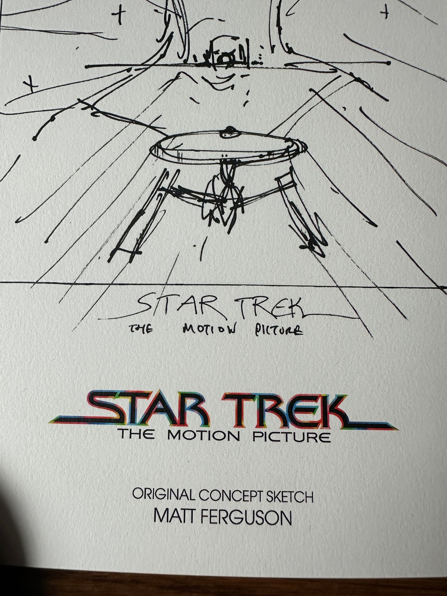 Matt Ferguson - Star Trek Motion Picture Concept Sketch 8.25x11.75 art print - detail image 3