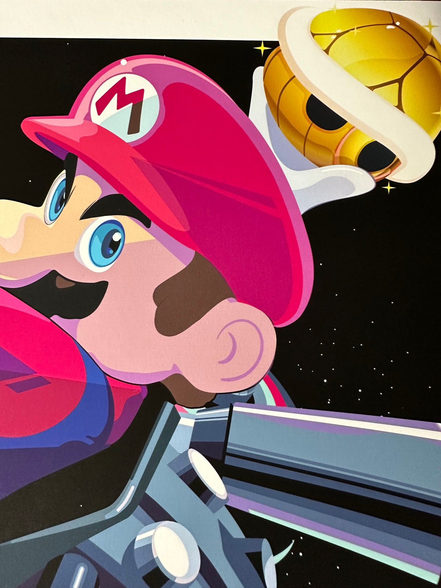 Craig Drake - Mario Kart Gold Shell Variant 24x16 movie poster - detail image 2