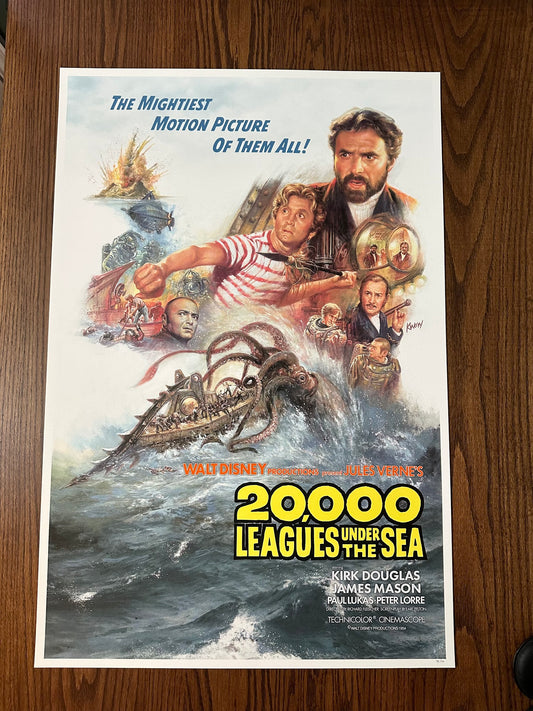 KWow - 20,000 Leagues Under the Sea 24x36 movie poster