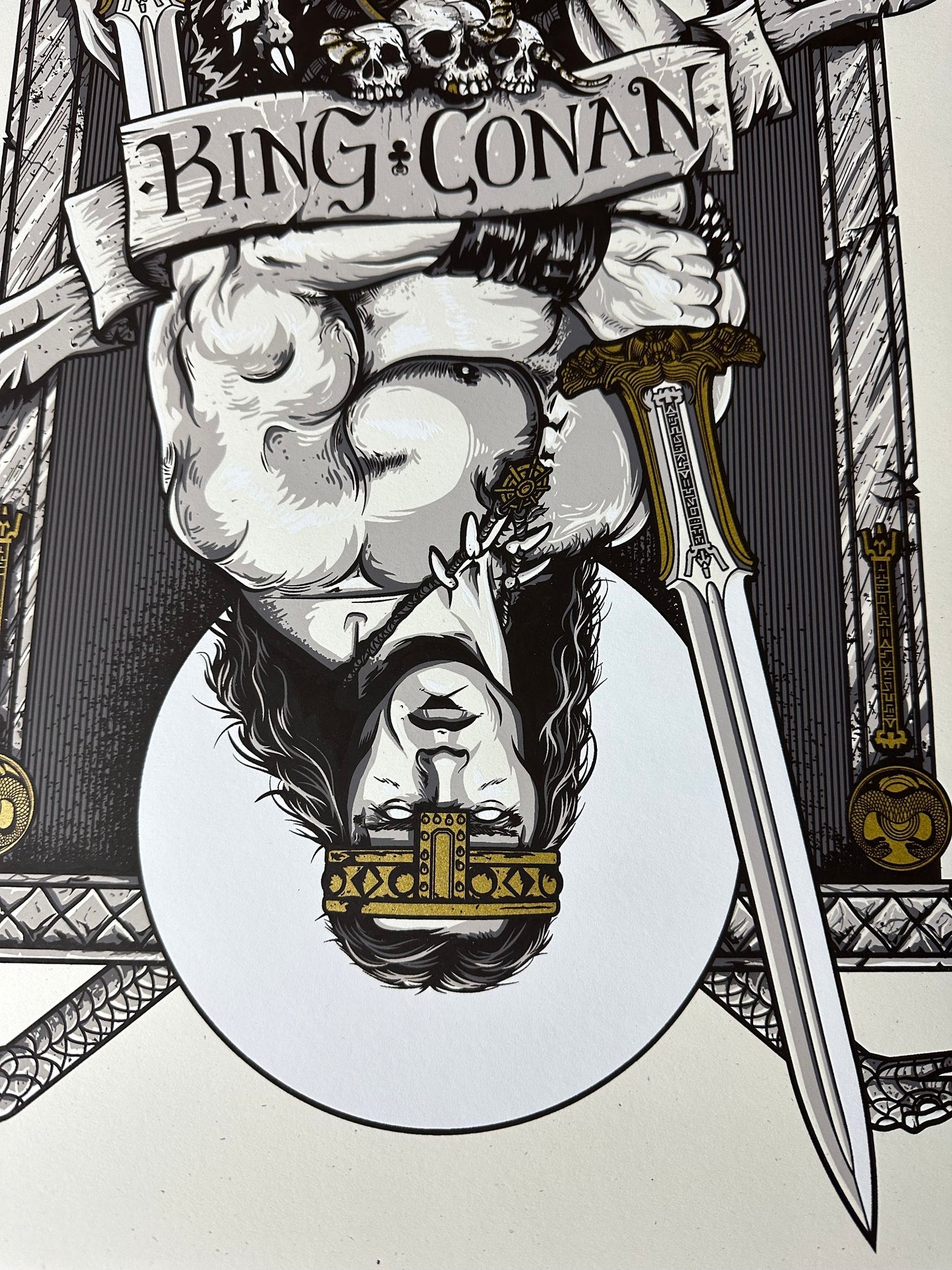 Patrick Connan - Conan The Barbarian King of Clubs "King Conan" 18x24 movie poster - detail image 3