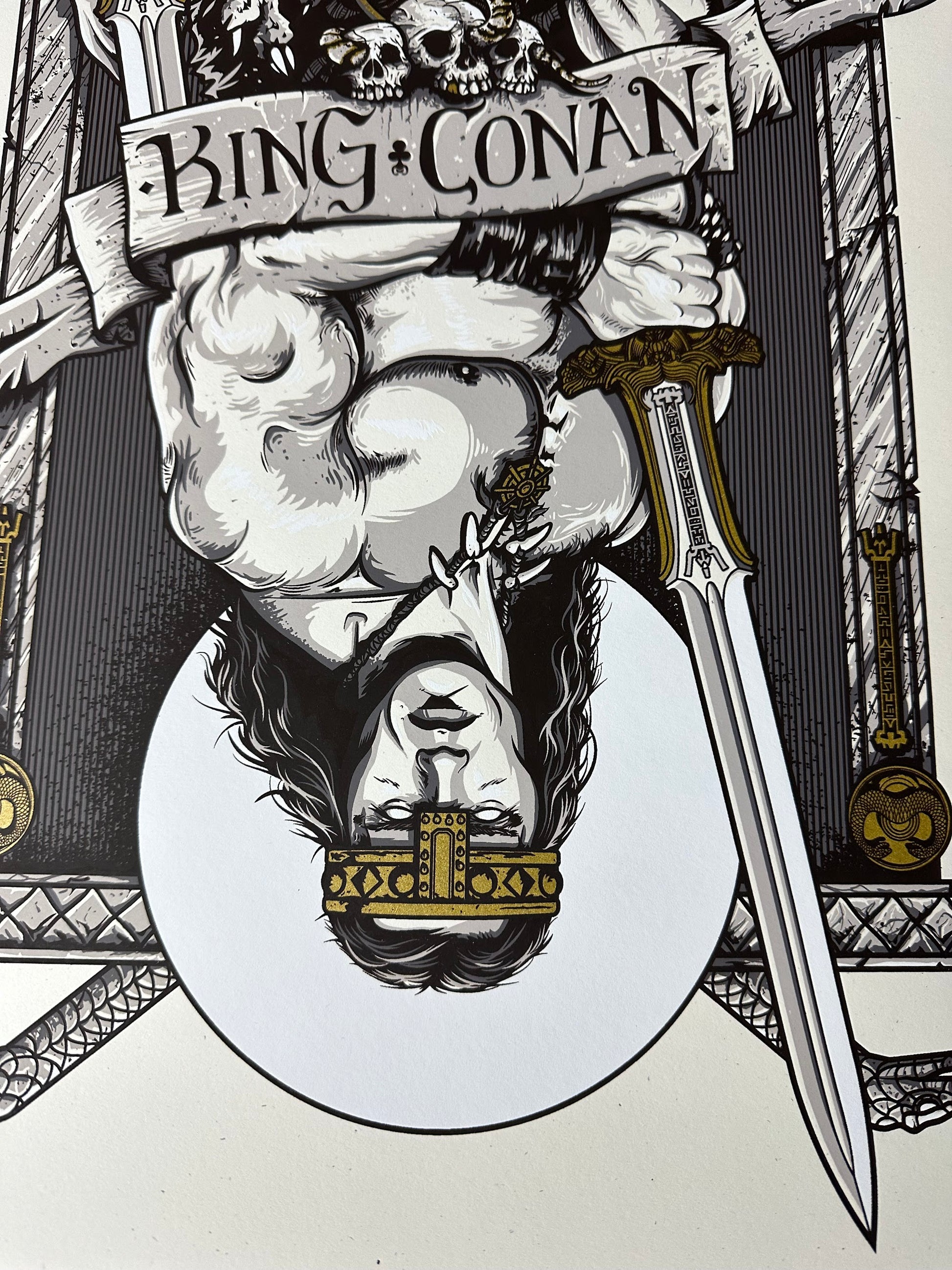 Patrick Connan - Conan The Barbarian King of Clubs "King Conan" 18x24 movie poster - detail image 3