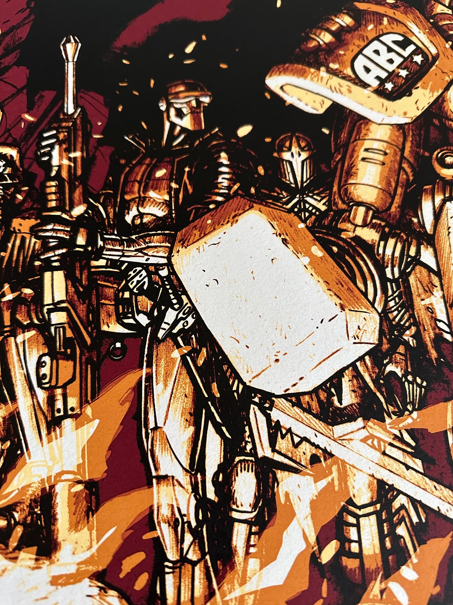 Nick Derington - ABC Warriors 50x70cm movie poster - detail image 5