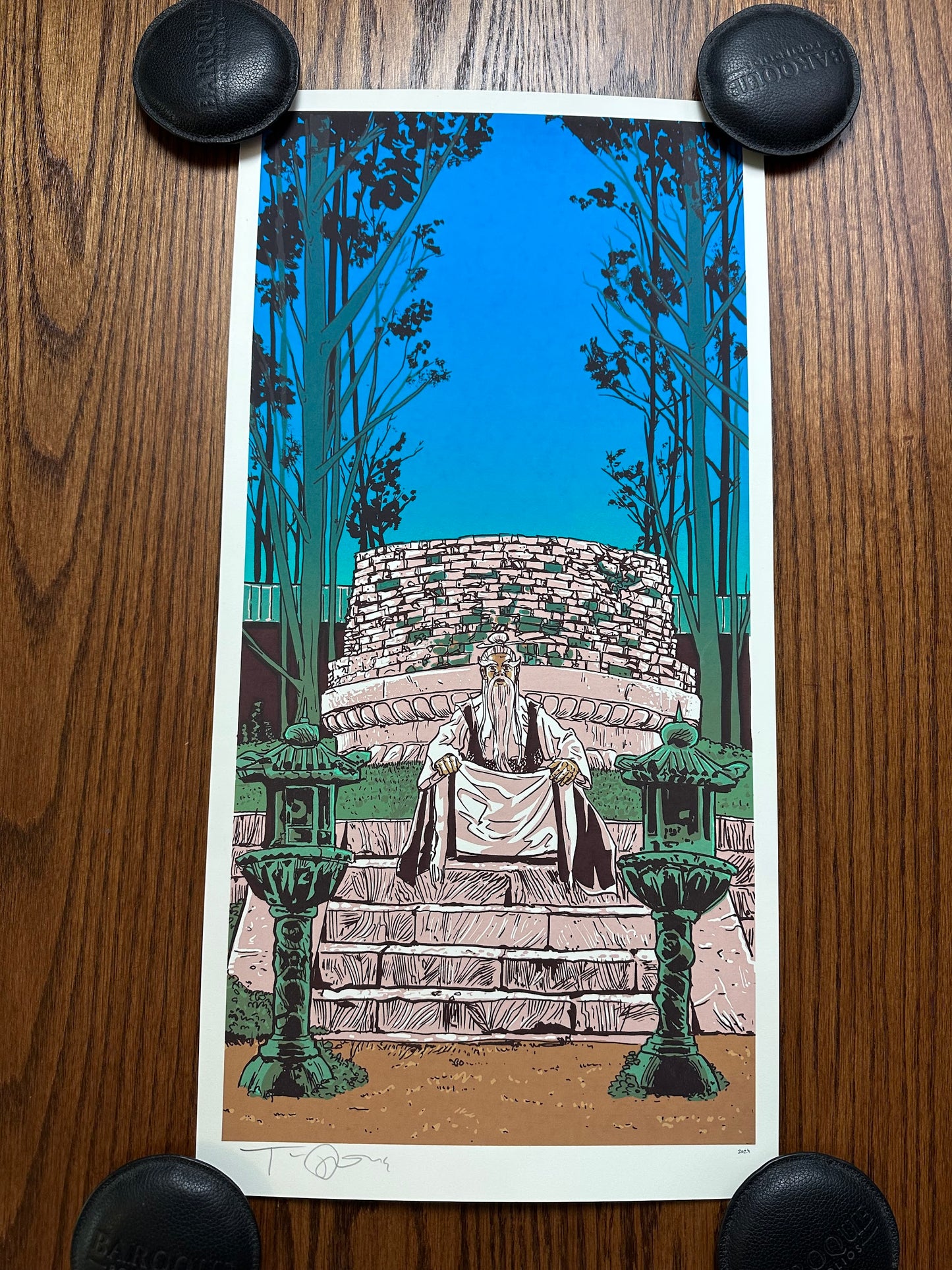 Tim Doyle - Kill Bill "Pai Mei Awaits" 12x24 movie poster