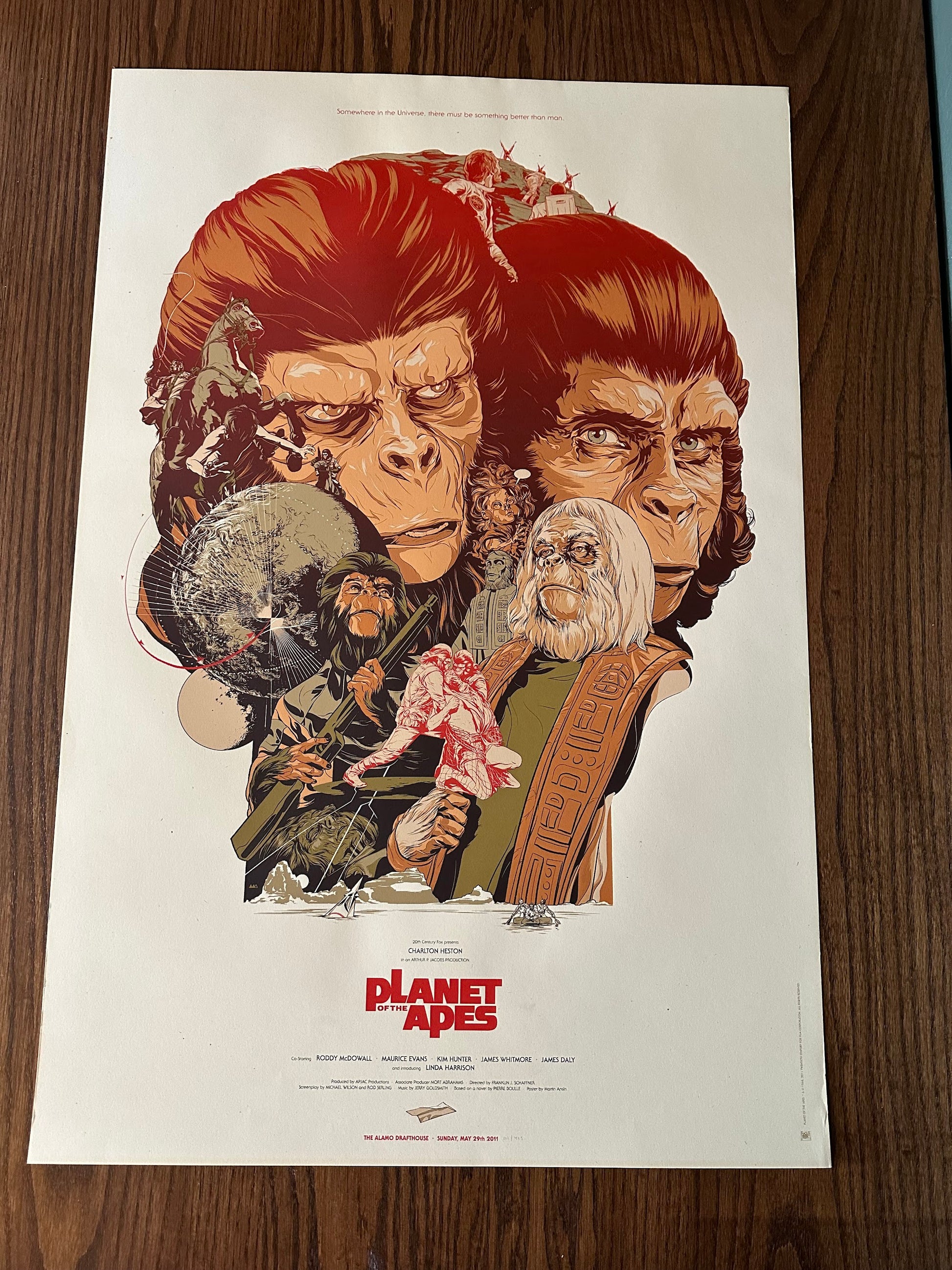 Martin Ansin - Planet of the Apes (Edge Wear Previously Framed) 24x36 movie poster