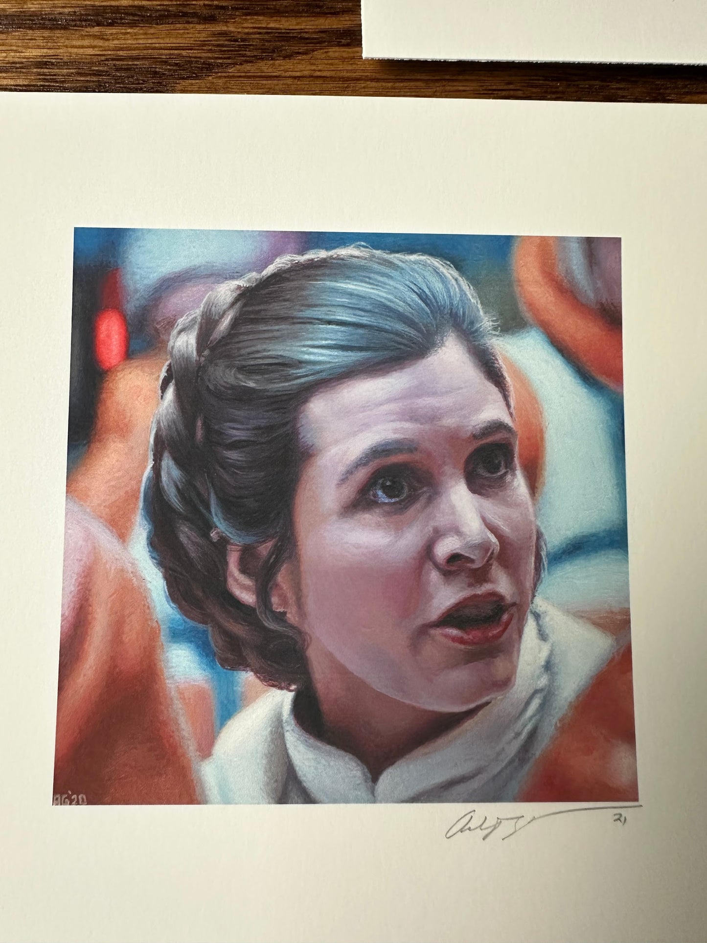 Ashton Gallagher - Leia Luke and Old Ben Portrait Set 6x6 art print - detail image 3