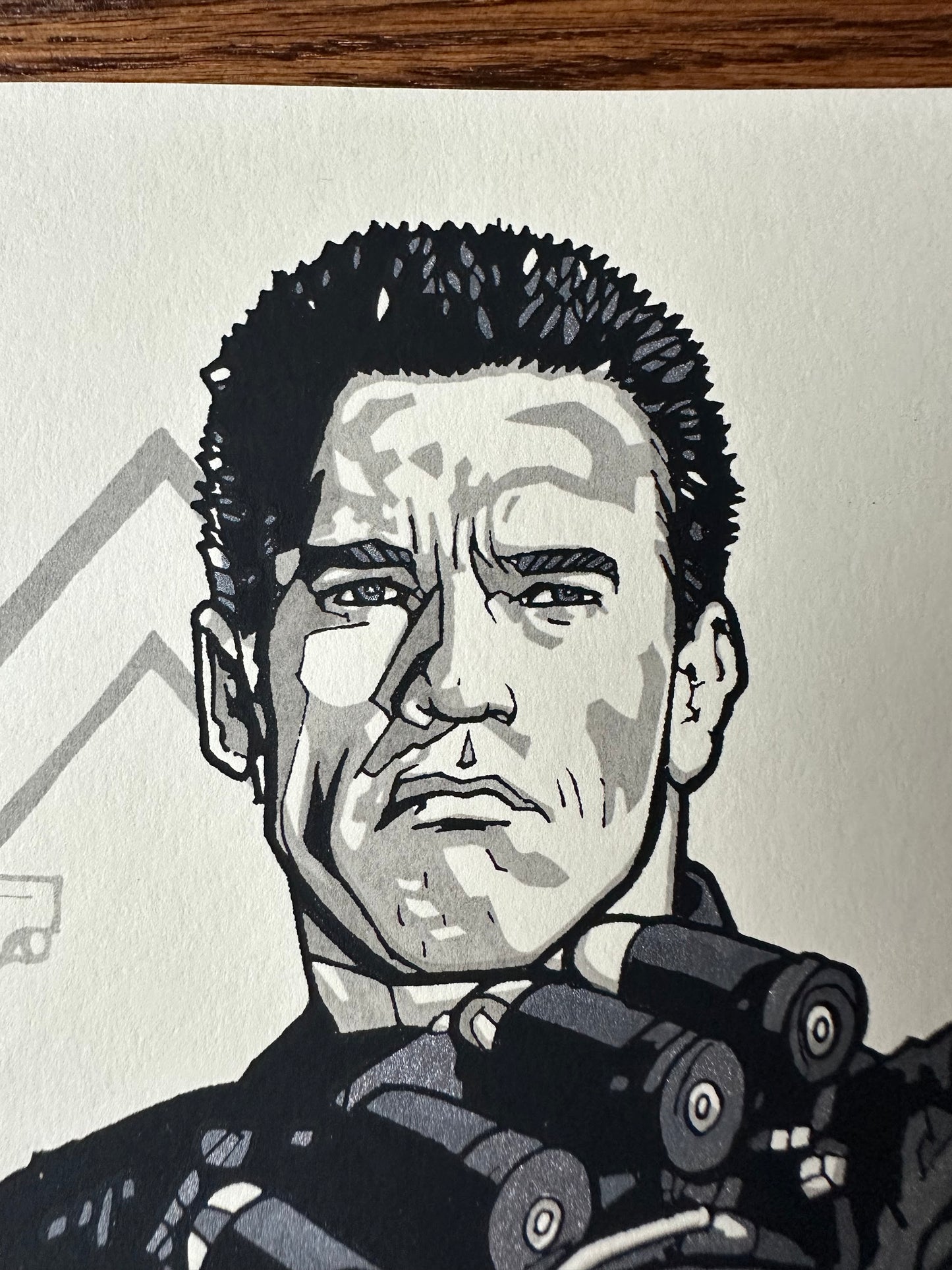 New Flesh - The Terminator 10x8 art print - detail image 2