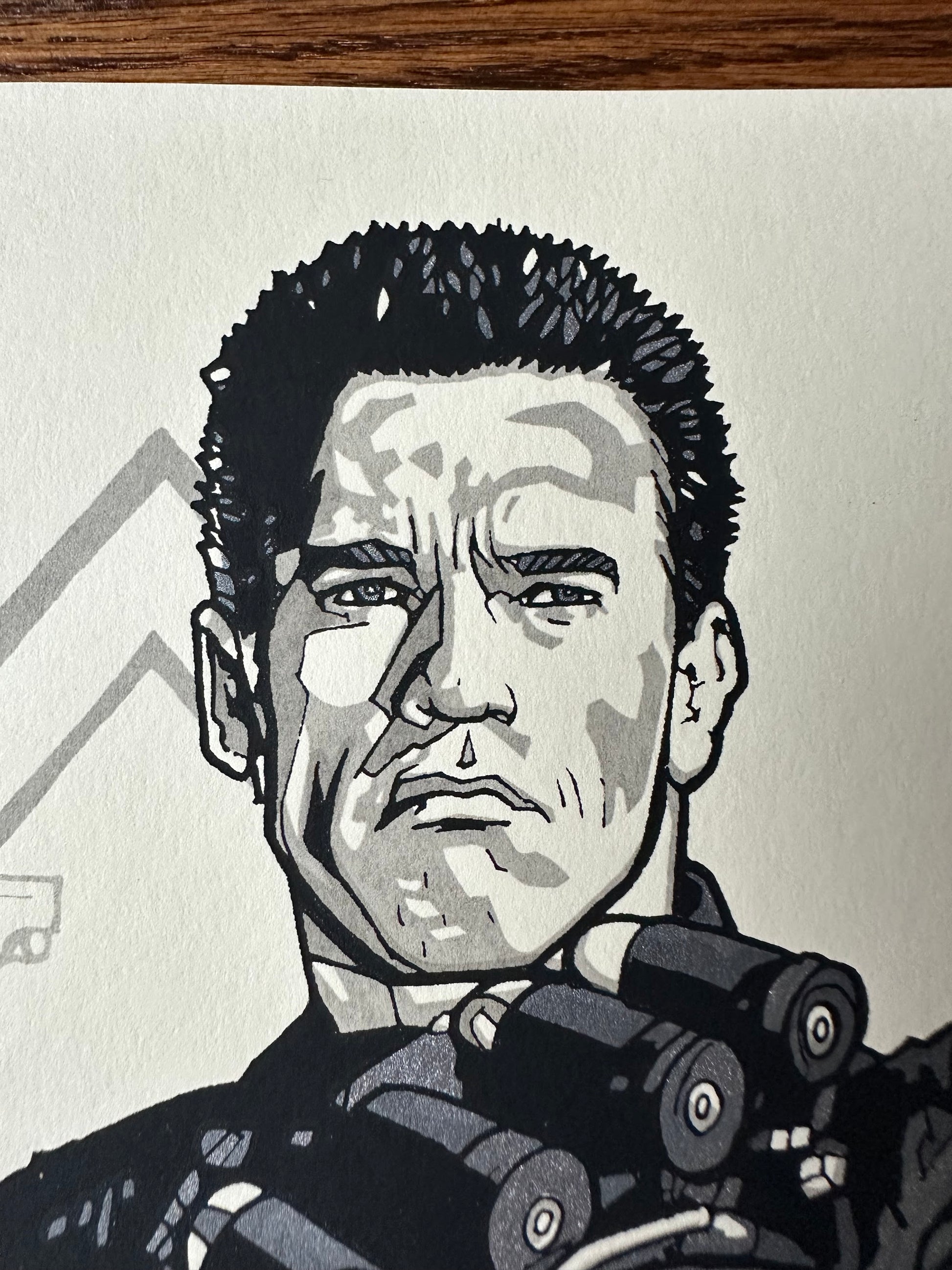 New Flesh - The Terminator 10x8 art print - detail image 2