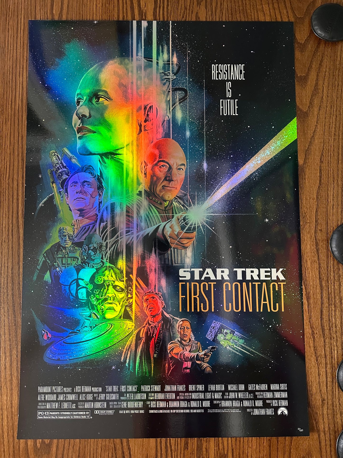 Paul Mann - Star Trek First Contact Foil Variant 24x36 movie poster