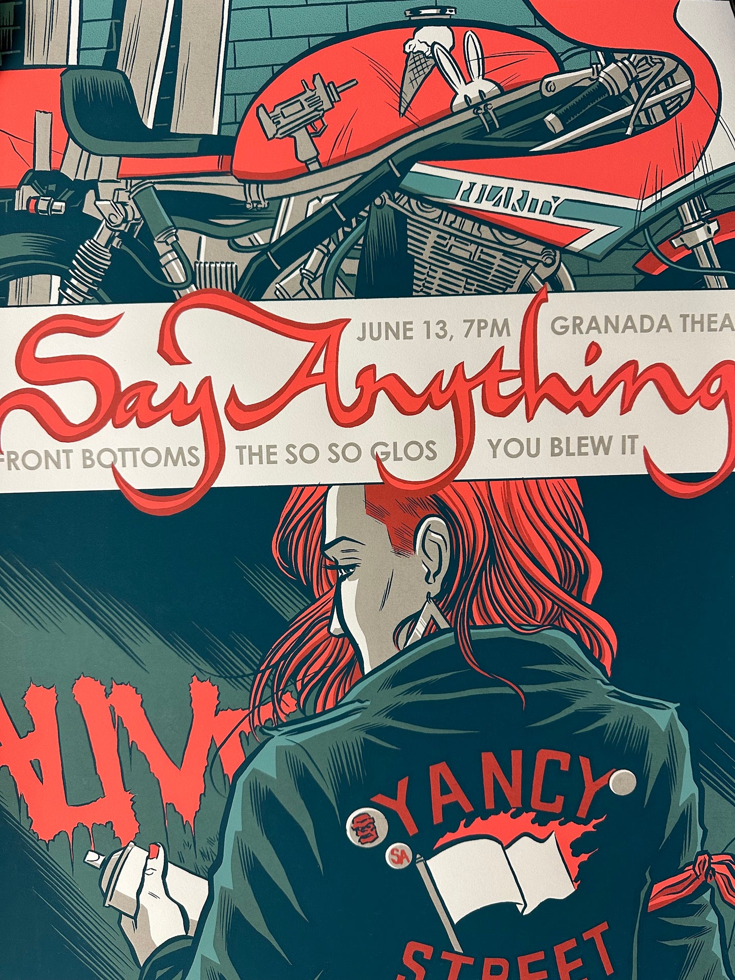 Robert Wilson IV - Say Anything Gig Poster 18x24 art print - detail image 2