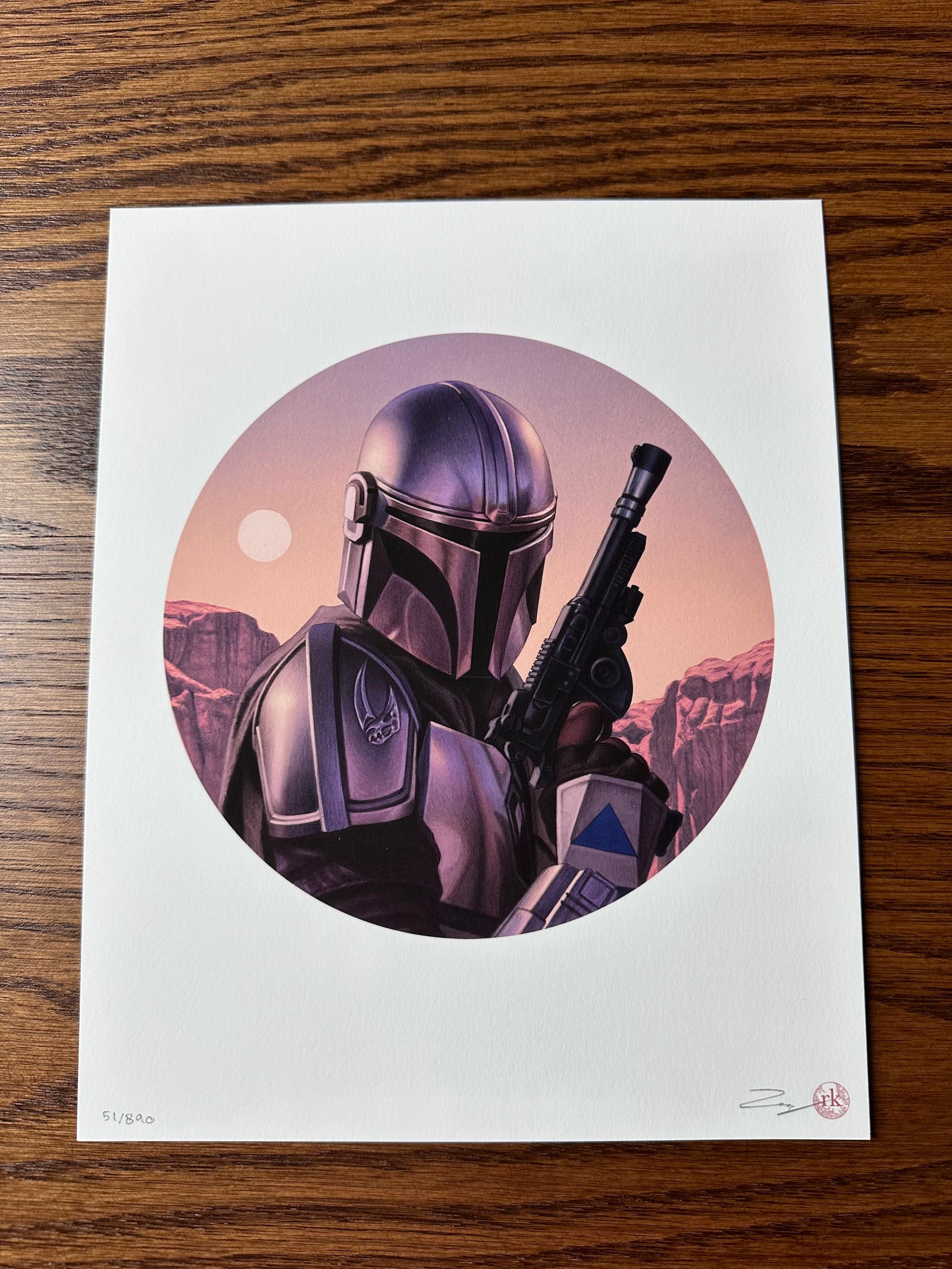 Rory Kurtz - The Mandalorian "The Way" Portrait 8x10 art print