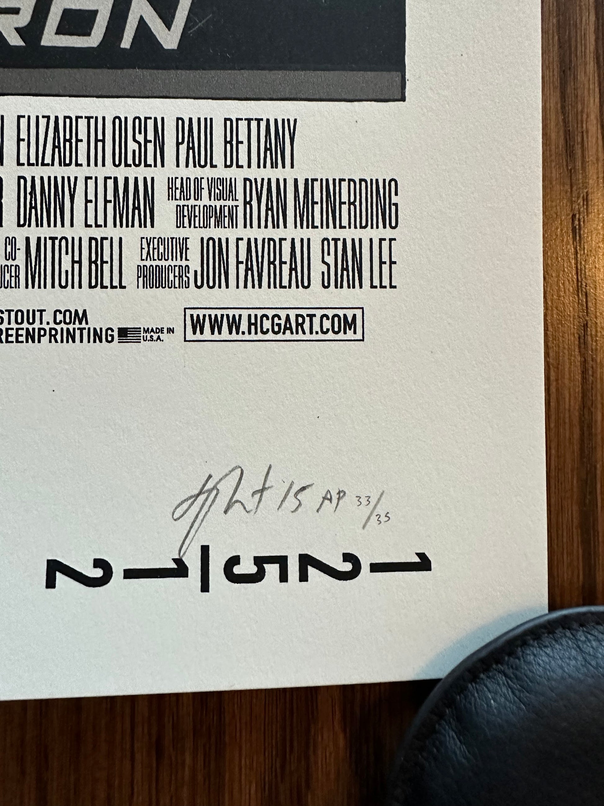 Tyler Stout - Avengers Age of Ultron Gold Variant 24x36 movie poster - detail image 9