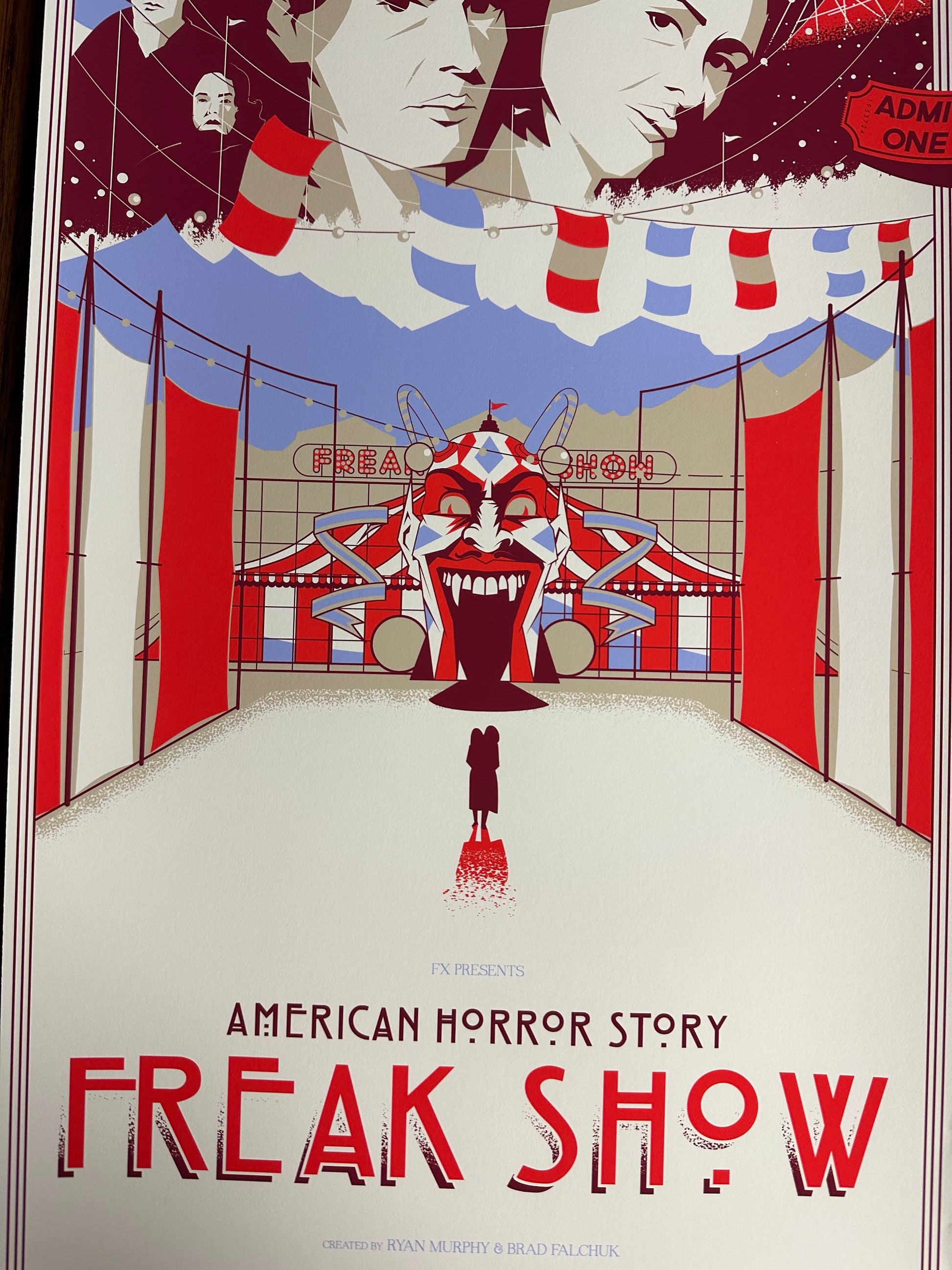 Marinko Milosevski - American Horror Story Freak Show 12x36 movie poster - detail image 4