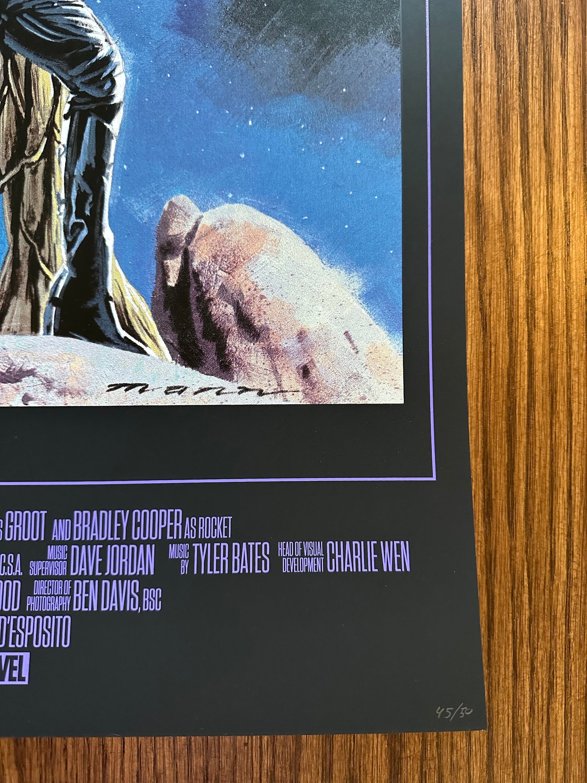 Paul Mann - Guardians of the Galaxy Black 24x36 movie poster - detail image 5