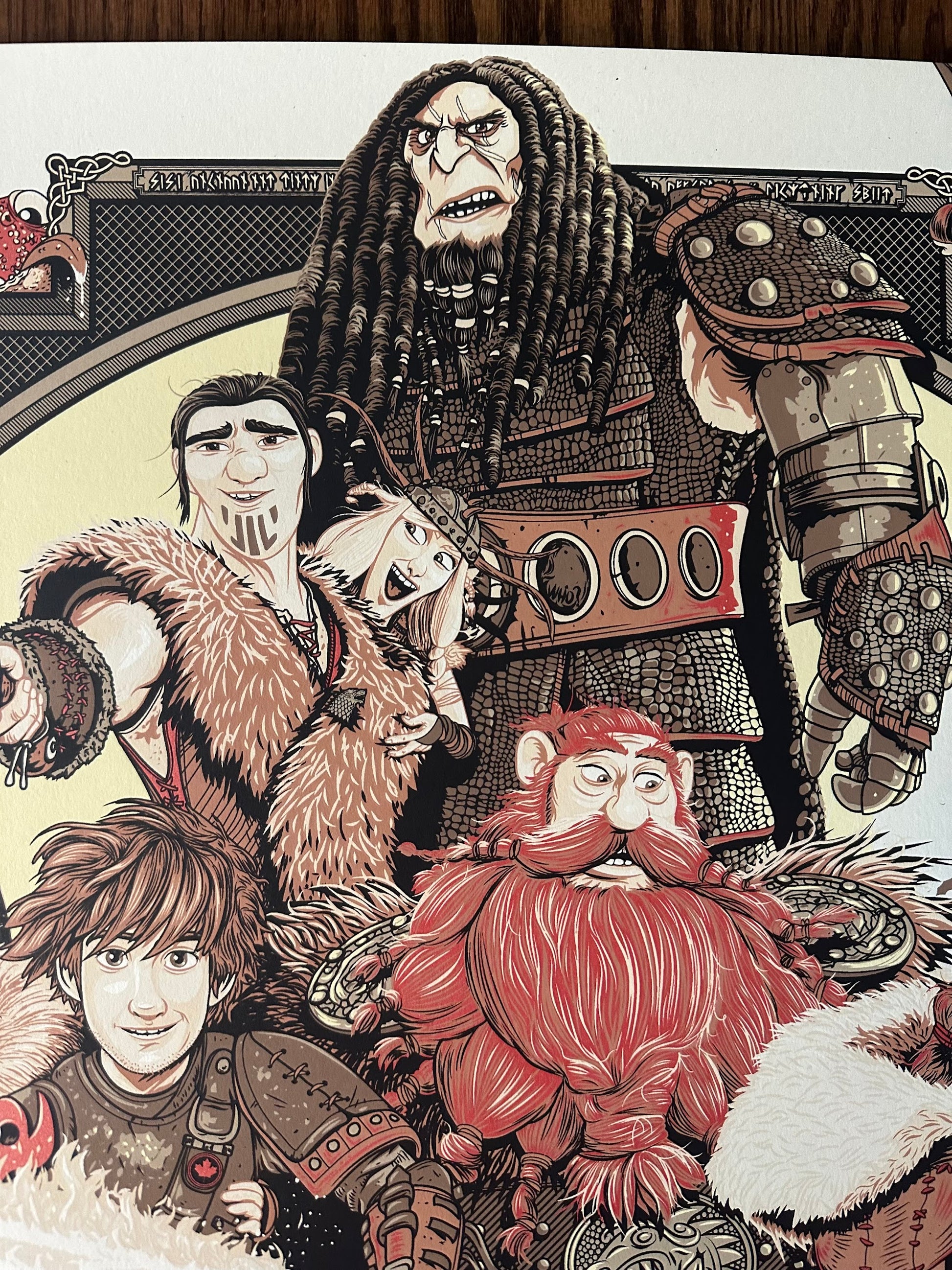 Patrick Connan - How to Train Your Dragon 24x36 movie poster - detail image 2