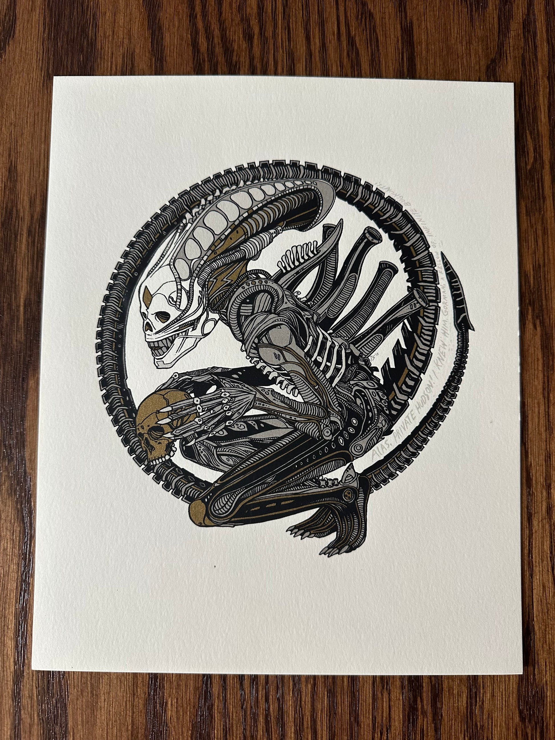 Tyler Stout - Alien Xenomorph 8x10 art print