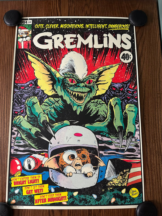Casey Booth - Gremlins 24x36 movie poster
