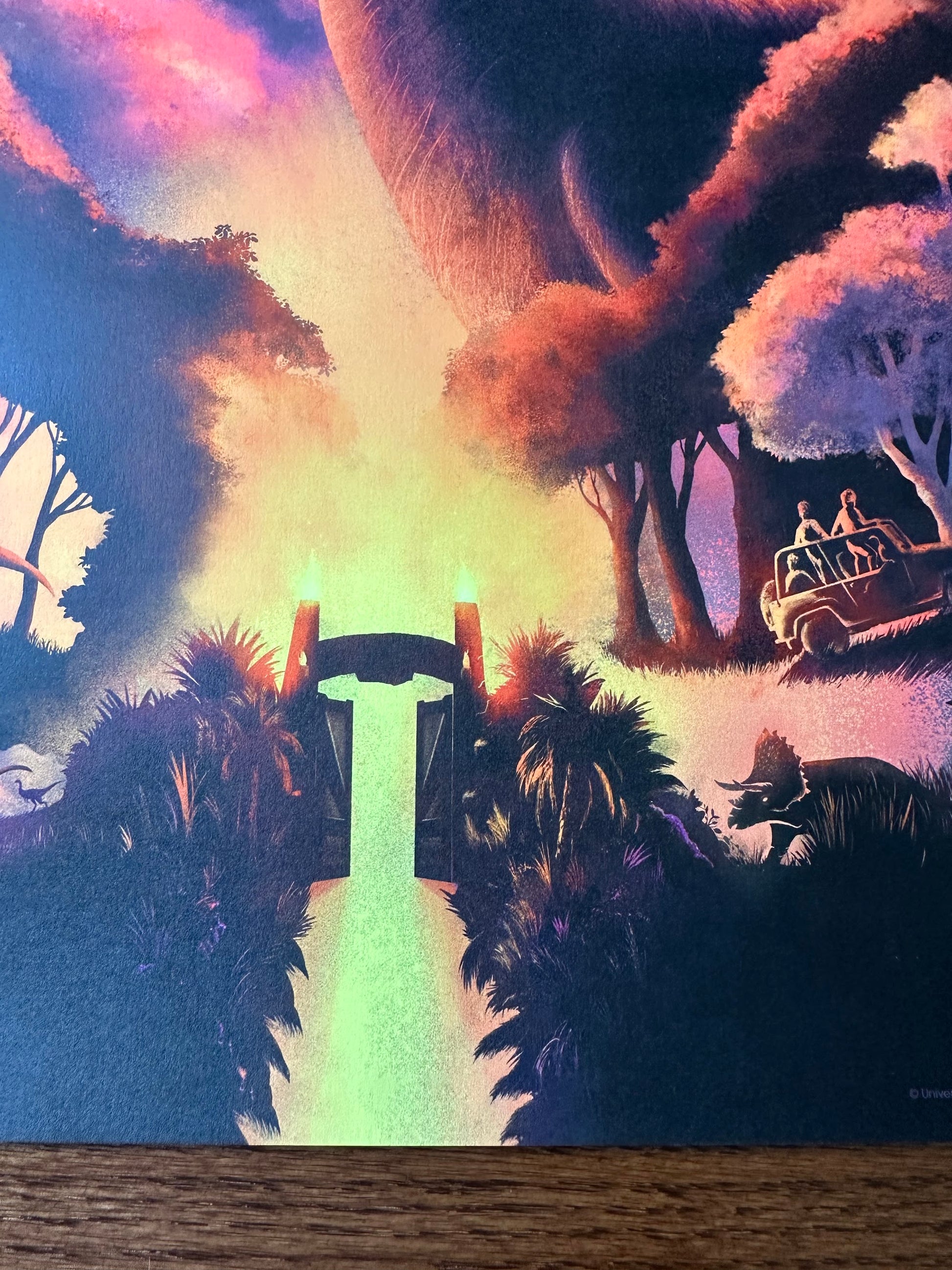 Carly AF - Jurassic Park Brachiosaurus 16.5x23.4 art print - detail image 5