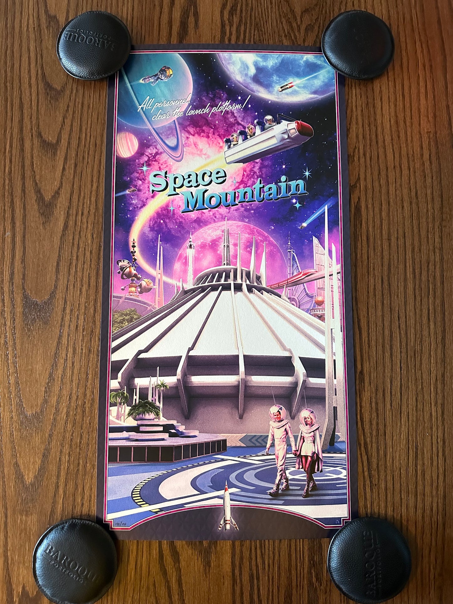 Kevin Wilson - Space Mountain Disney Ride 12x24 movie poster