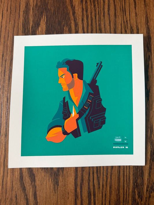 Tom Whalen - Jurassic World Owen - 8x8 - Limited Edition Print