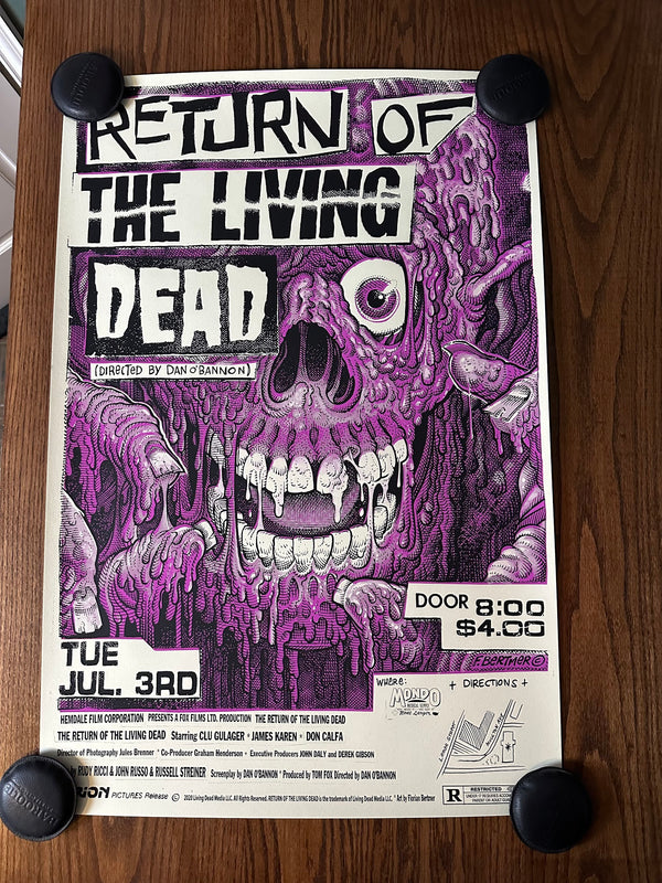 Florian Bertmer - Return of the Living Dead - 24x36 - Limited Edition Poster