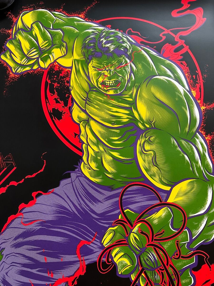Zombie Yeti - Avengers Hulk 24x36 movie poster - detail image 9