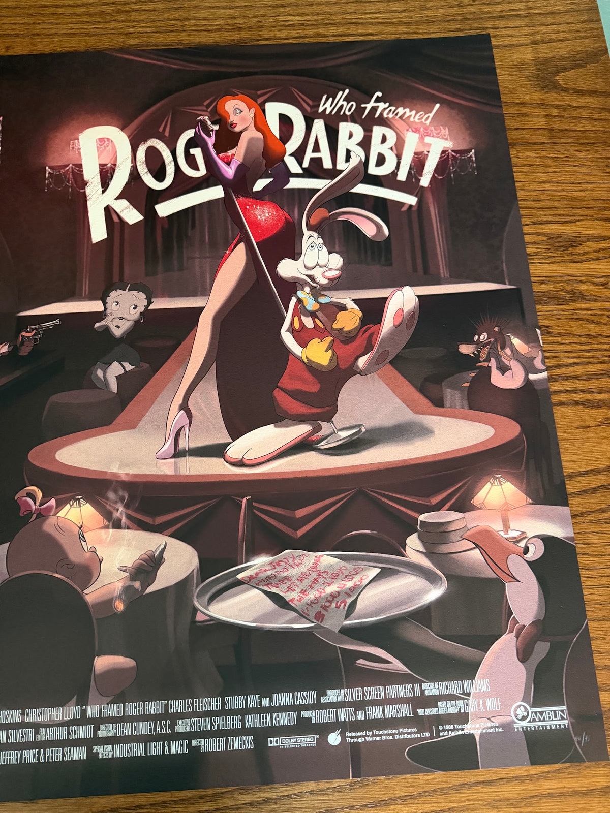 Ann Bembi - Who Framed Roger Rabbit - 36x24 - Limited Edition Poster