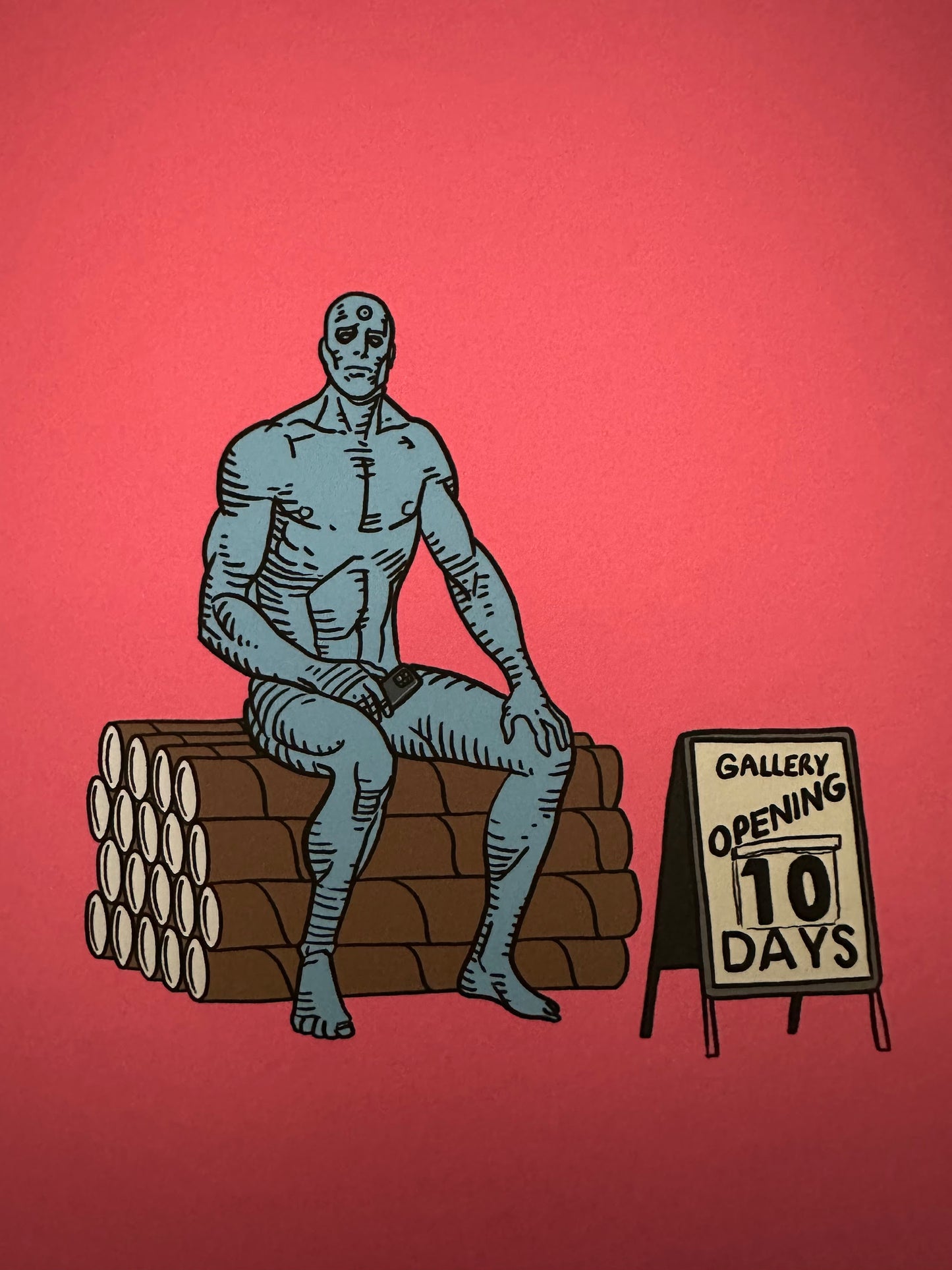 Raid71 - Dr. Manhattan 10x10 art print - detail image 2