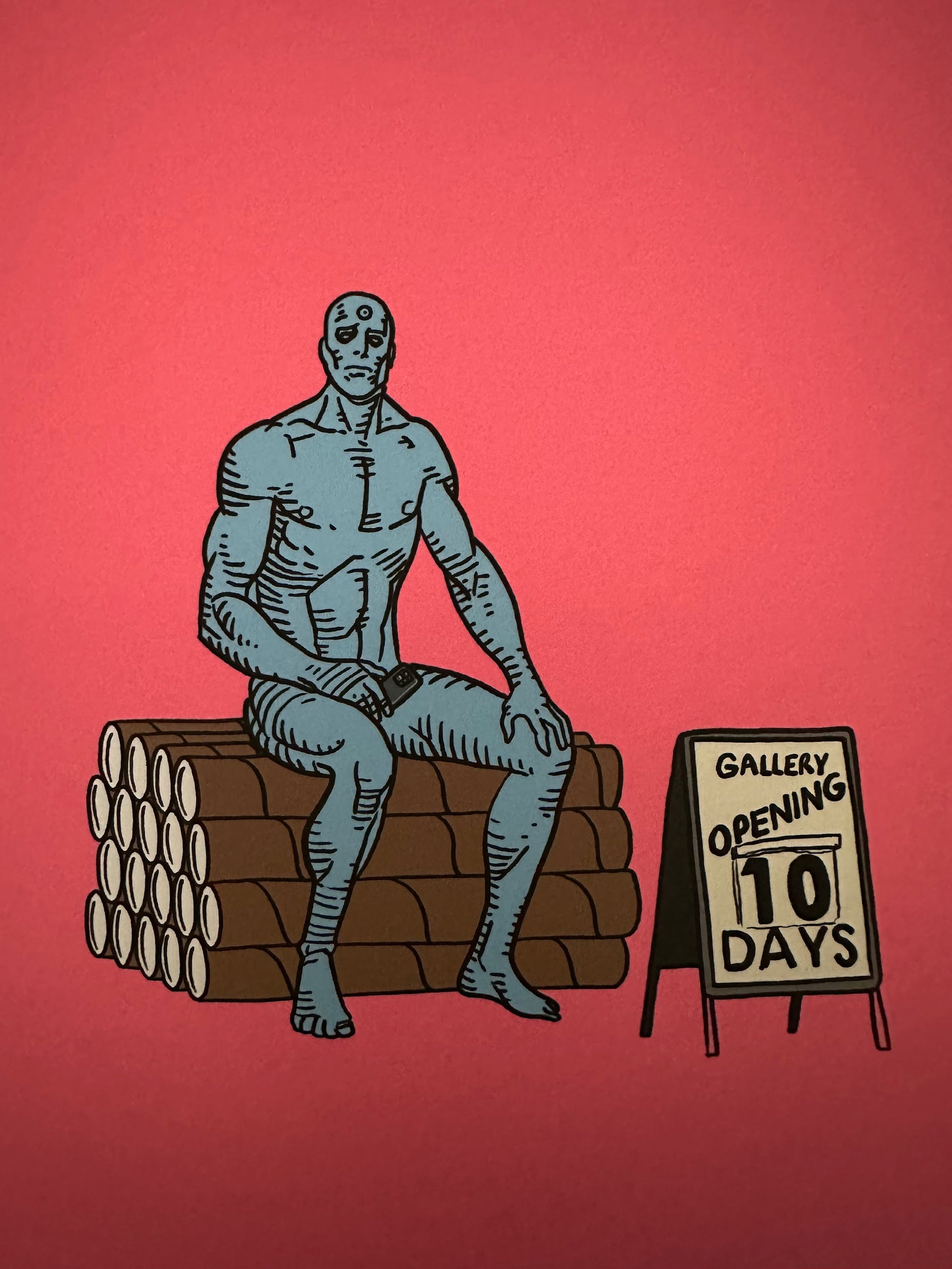 Raid71 - Dr. Manhattan 10x10 art print - detail image 2