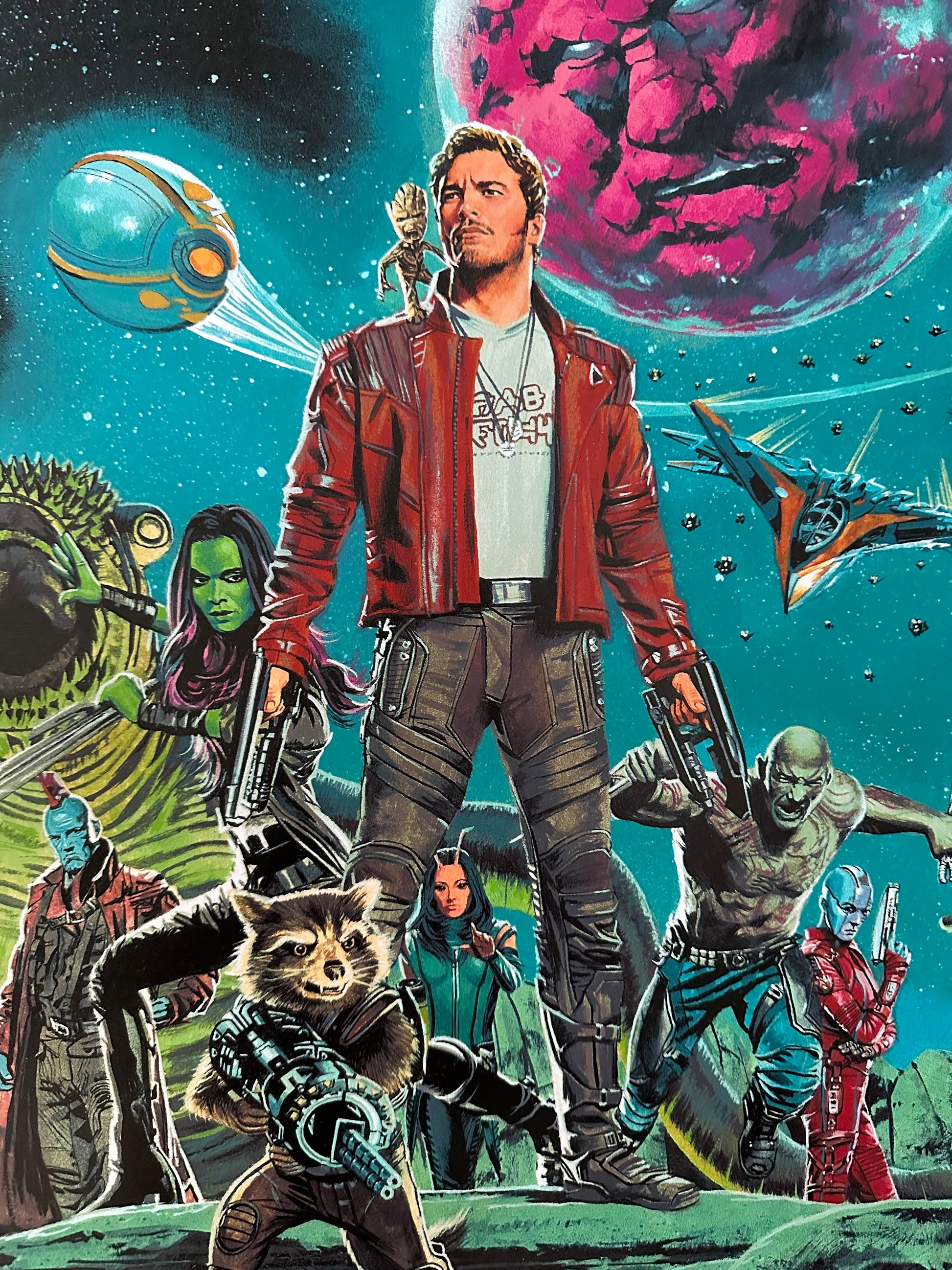 Paul Mann - Guardians of the Galaxy 2 White Variant 24x36 movie poster - detail image 3
