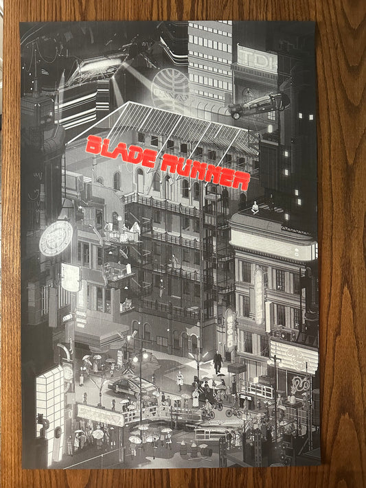 Doug John Miller - Blade Runner B&W Variant 24x36 movie poster