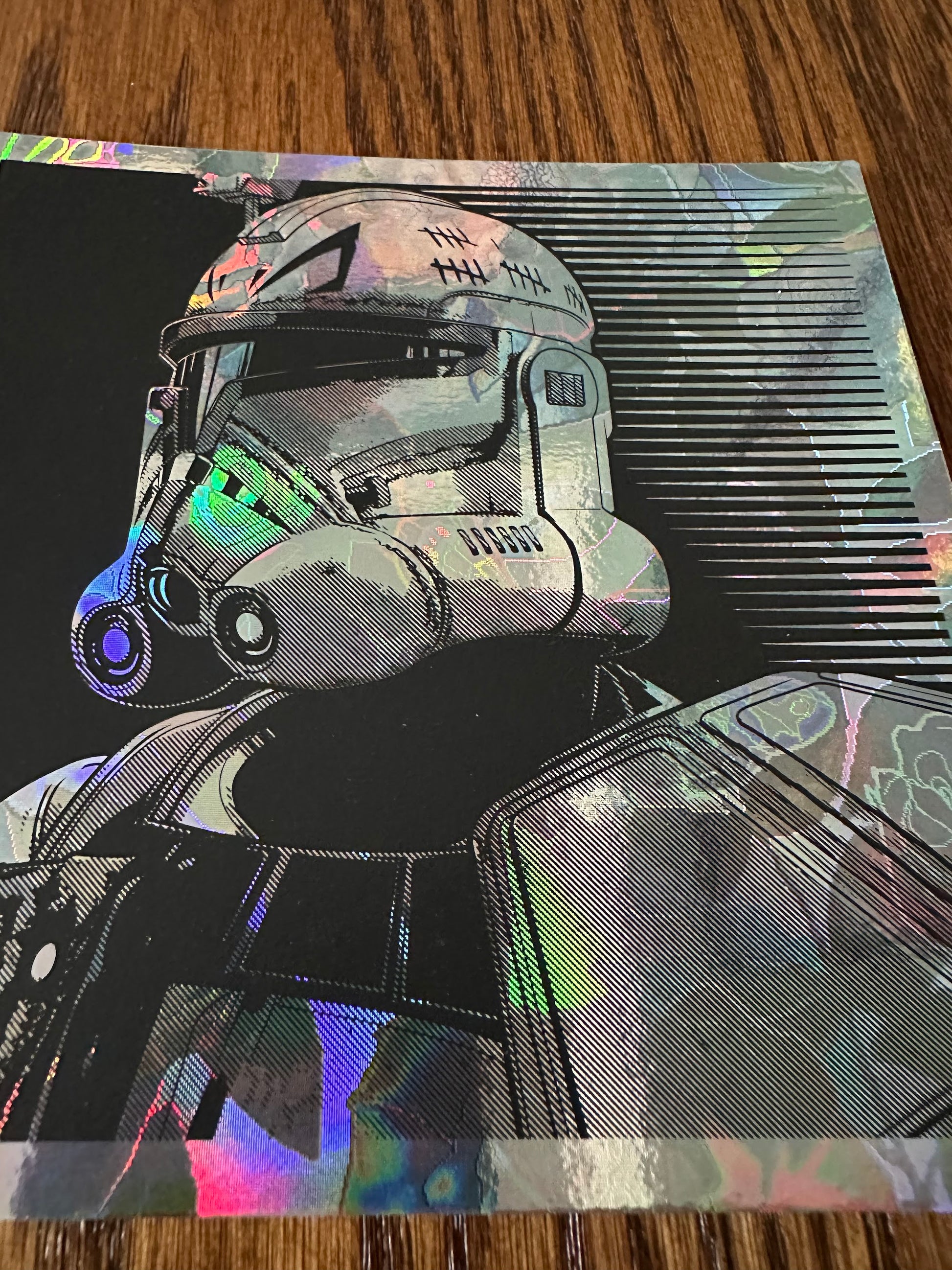 Joshua Budich - Star Wars Commander Rex Rose Foil Variant 6x6 art print - detail image 2