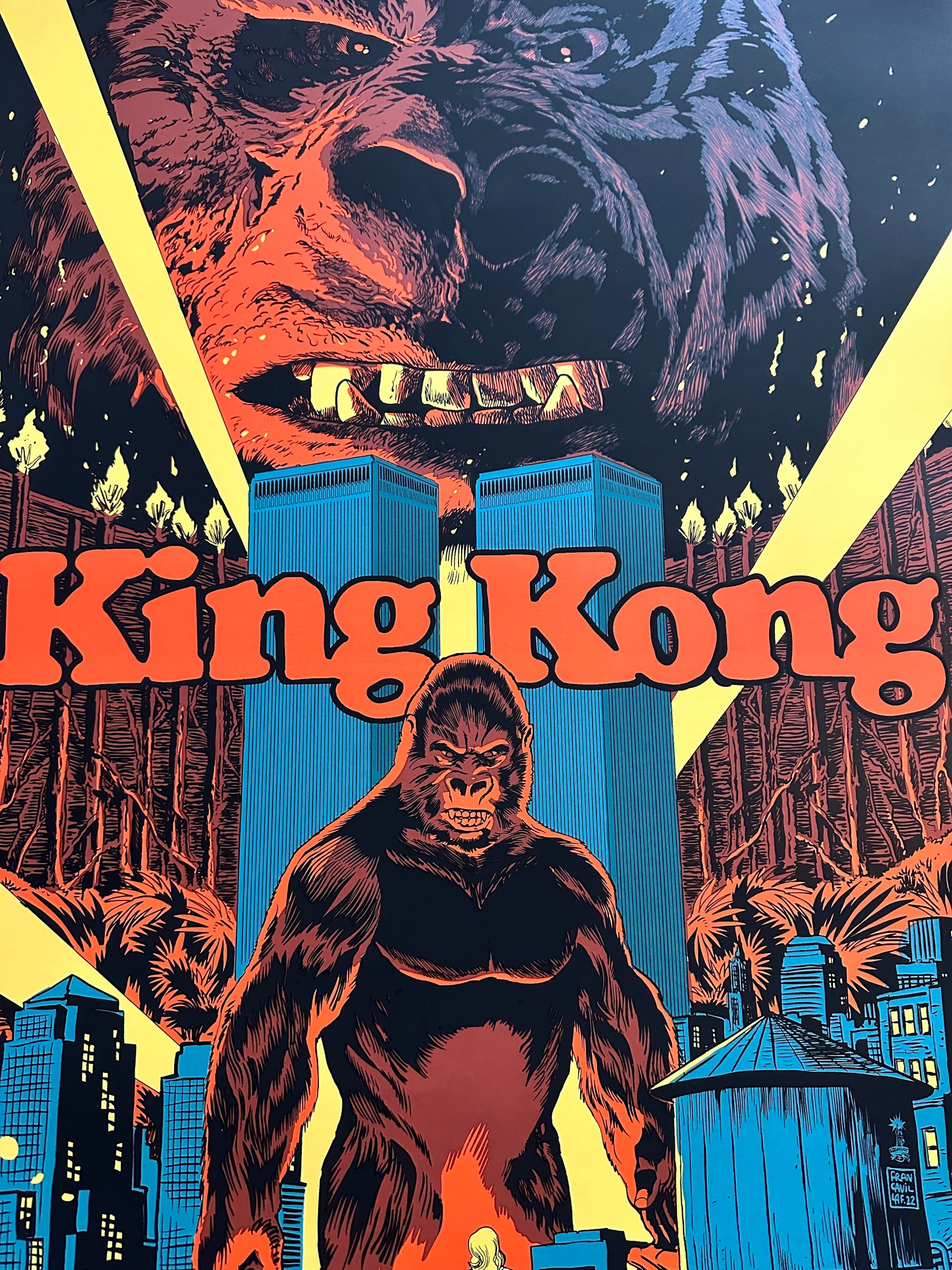 Francesco Francavilla - King Kong 24x36 movie poster - detail image 6