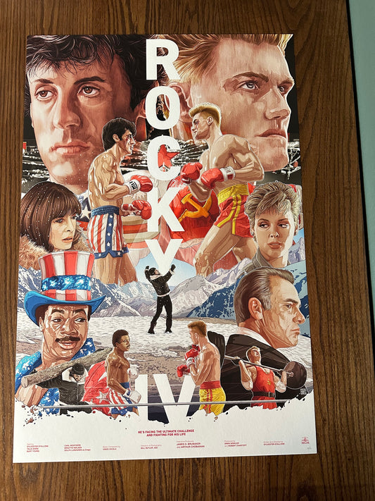 Tavo Montanez - Rocky 4 Variant 24x36 movie poster
