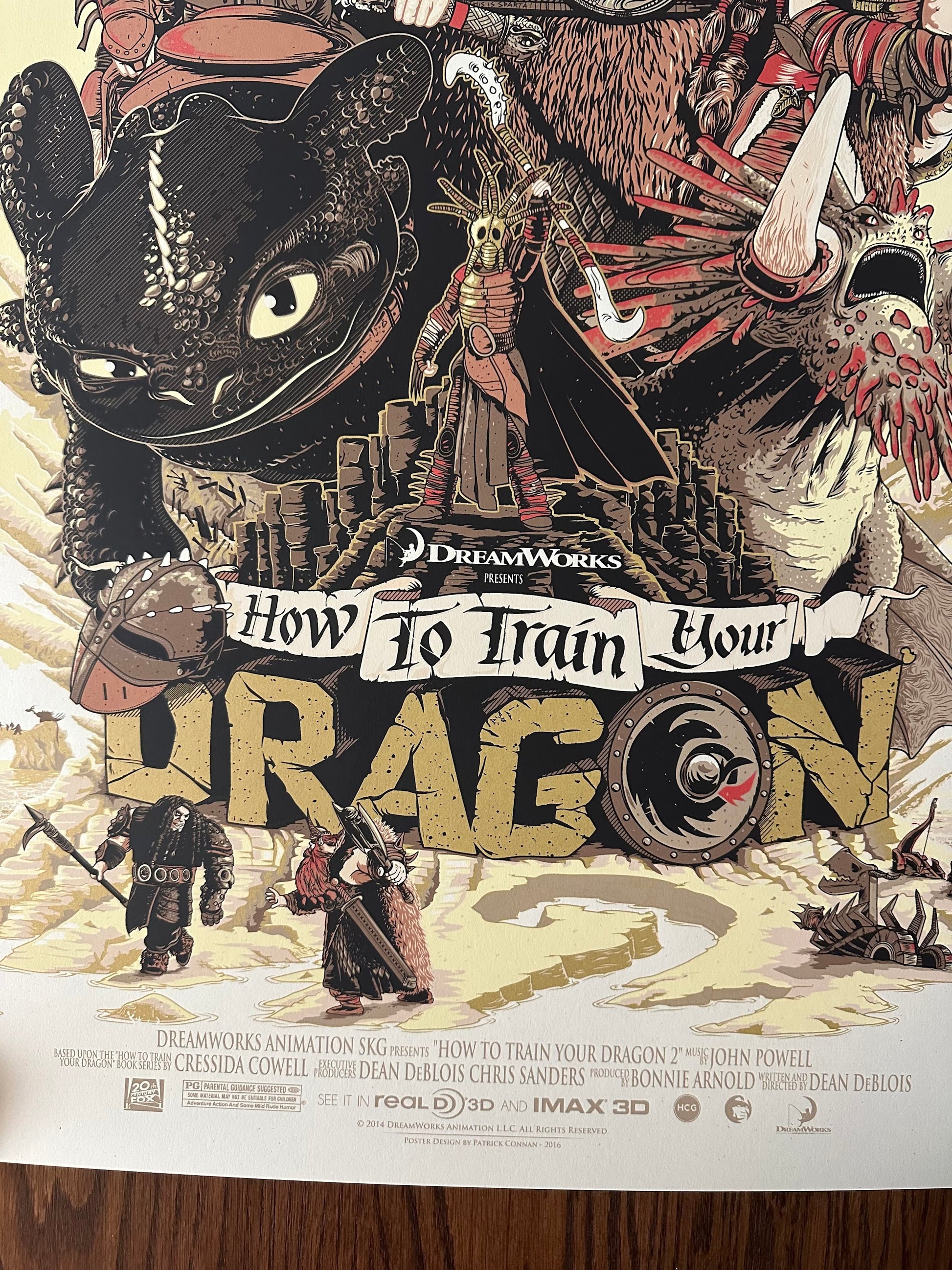 Patrick Connan - How to Train Your Dragon 24x36 movie poster - detail image 4