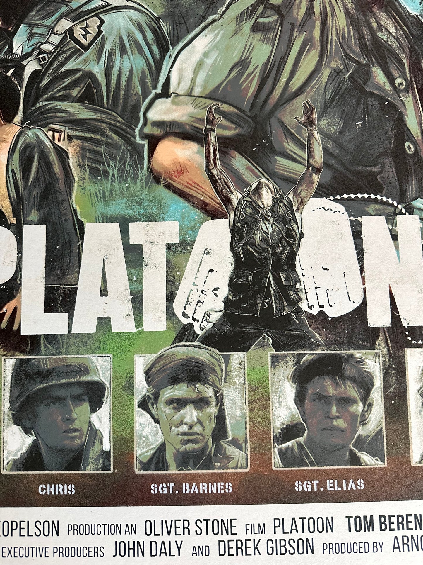 Vlad Rodriguez - Platoon 36x24 movie poster - detail image 6