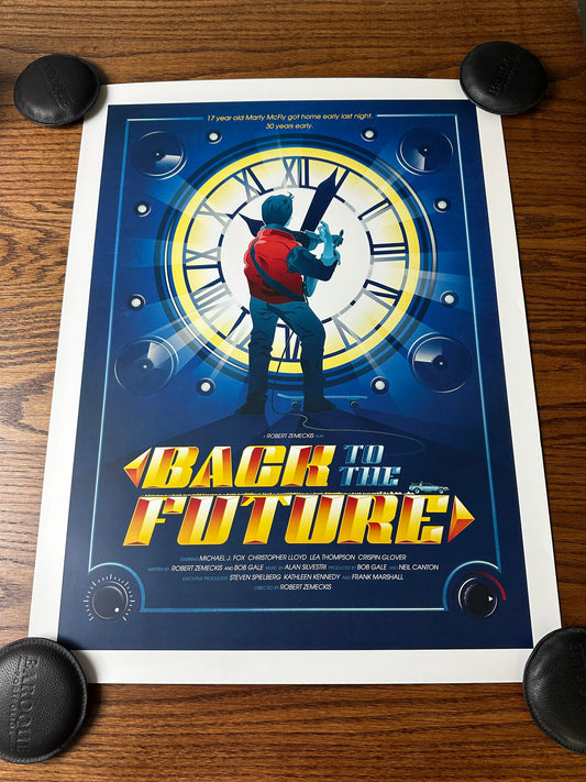 Ninjabot - Back to the Future 18x24 movie poster