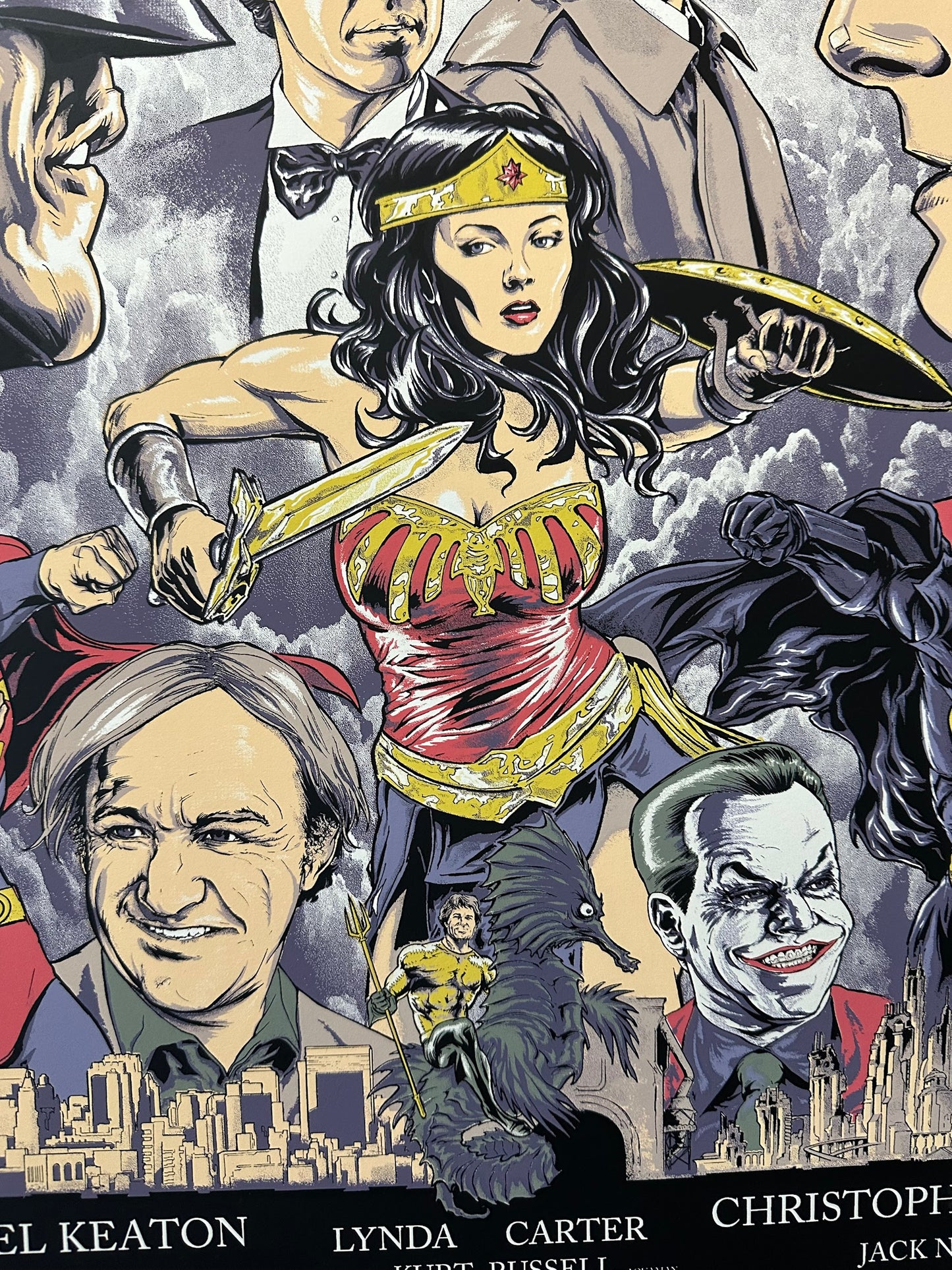 Steve Kurth - DC Batman Superman Dawning of Justice 18x24 movie poster - detail image 5