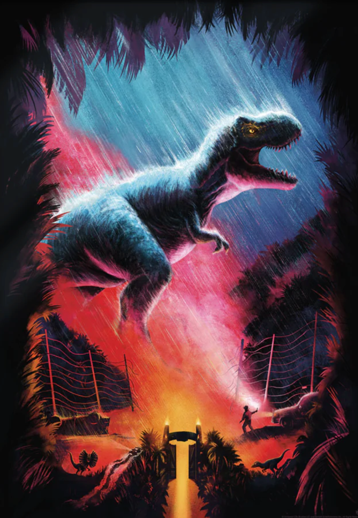 Carly AF - Jurassic Park T-Rex 16.5x23.4 art print - detail image 7