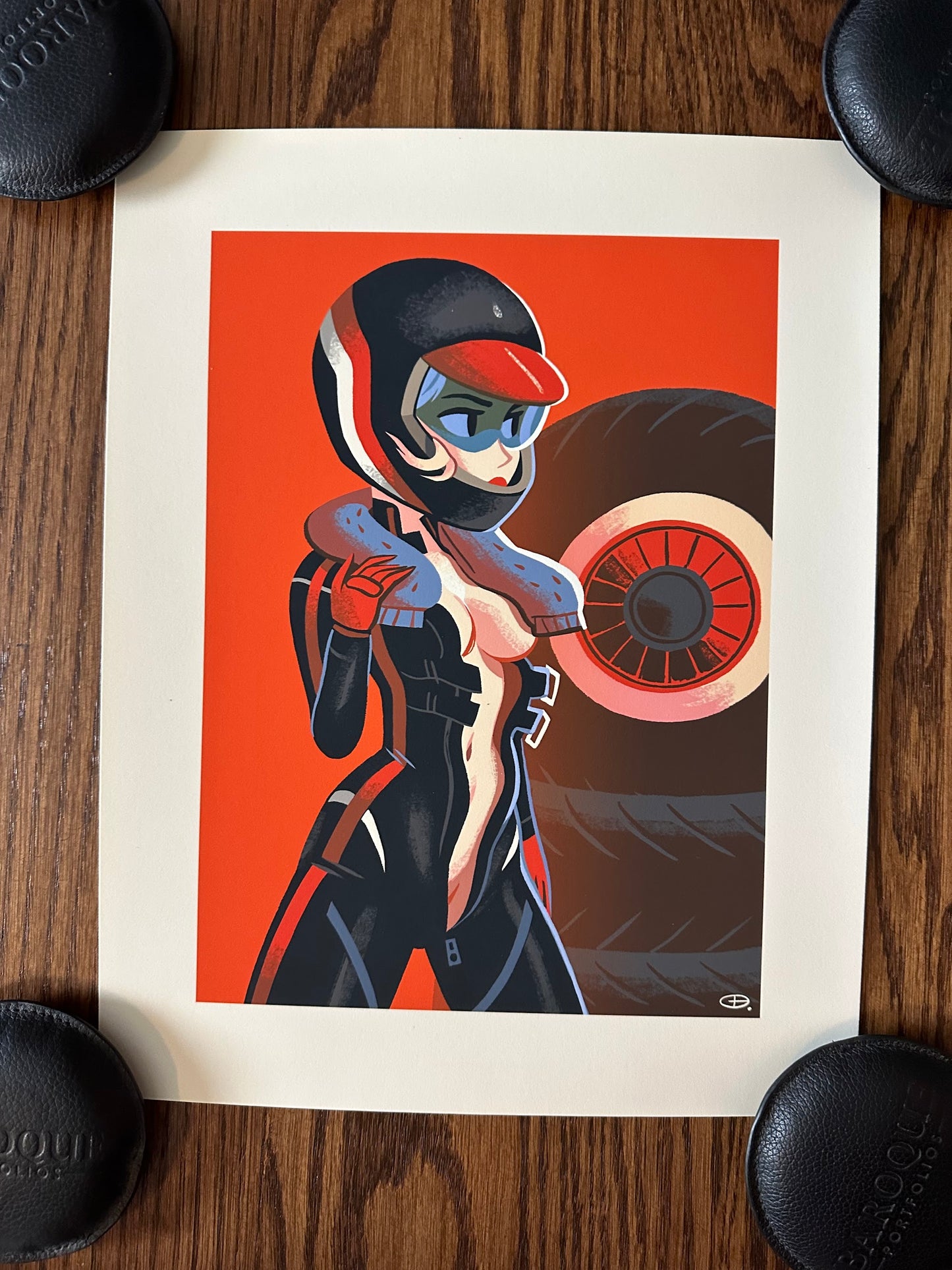 Glen Brogan - Driver Pin-Up Girl 11x14 art print