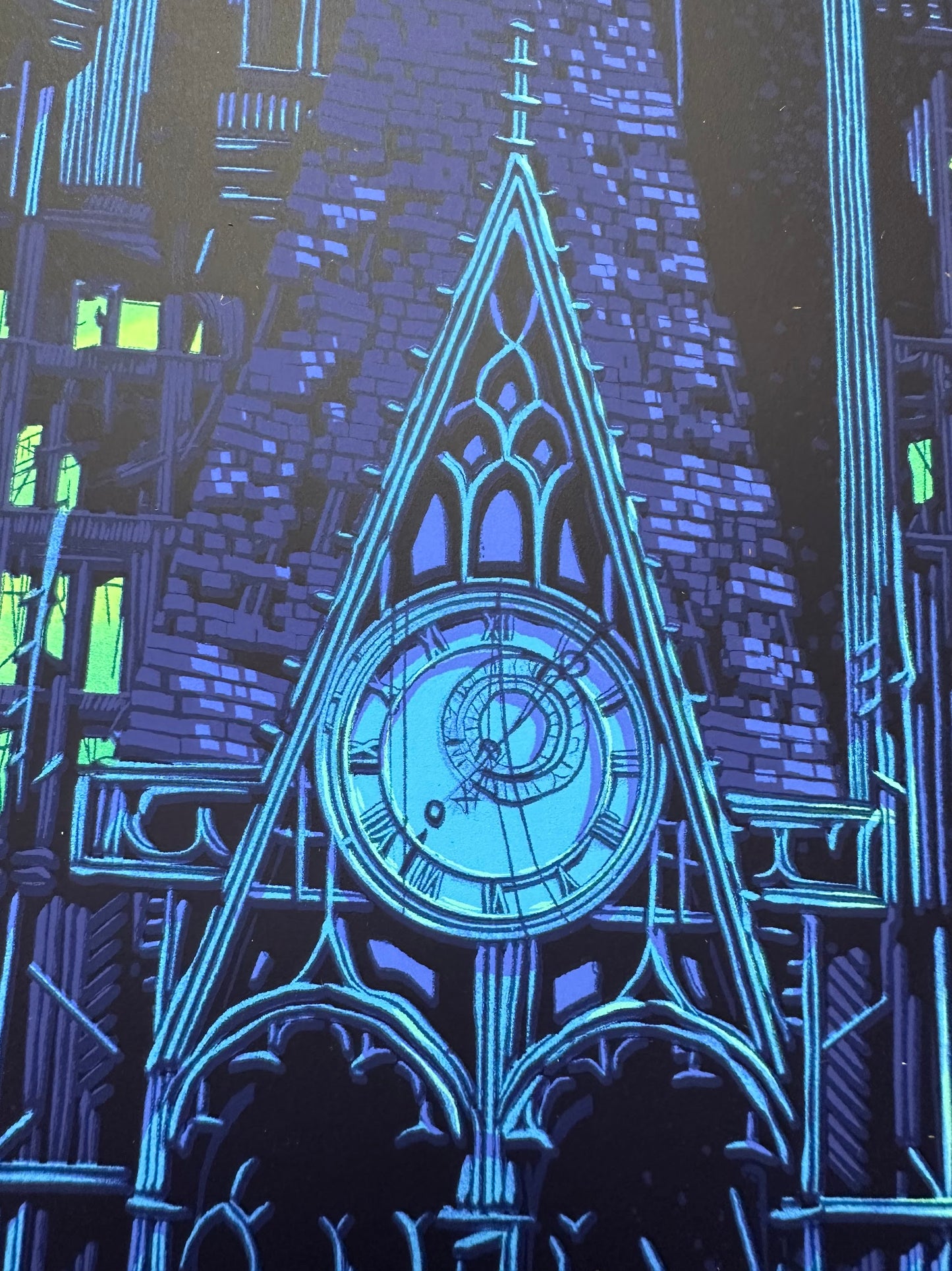 Daniel Danger - Disney Castle "To All That Come to the Happy Place" Green Variant 24x36 movie poster - detail image 2